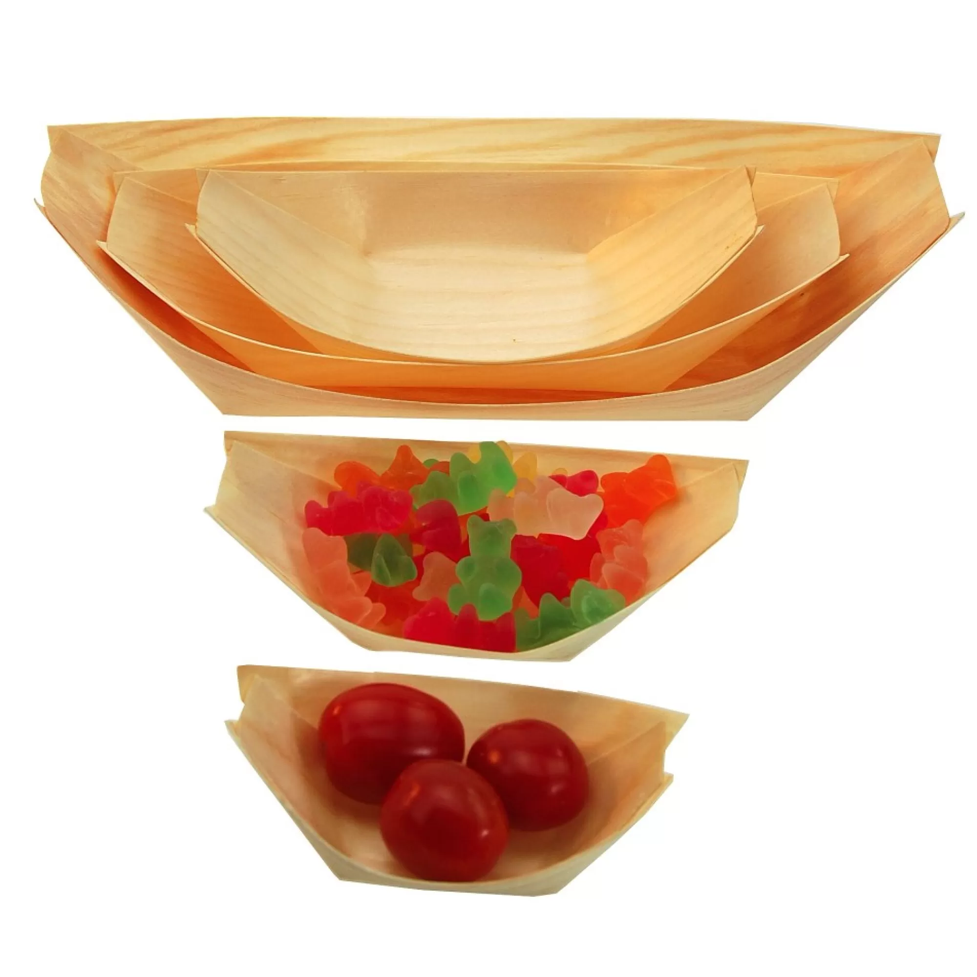 Best Appetizer Schaal Dennenhout 8,5X5Cm 50 Stuks Aperitief