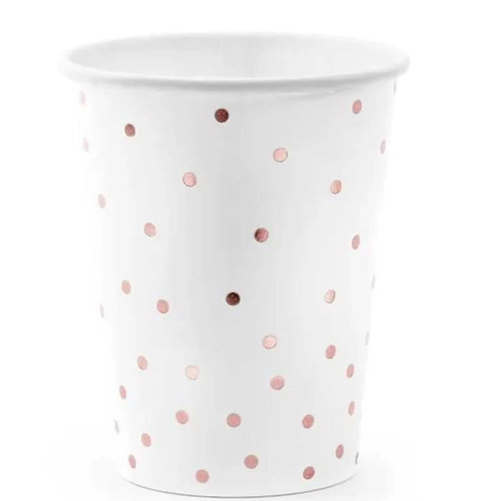 Online Beker Karton Polka Dots Roze 260Ml 6 Stuks Koude Dranken