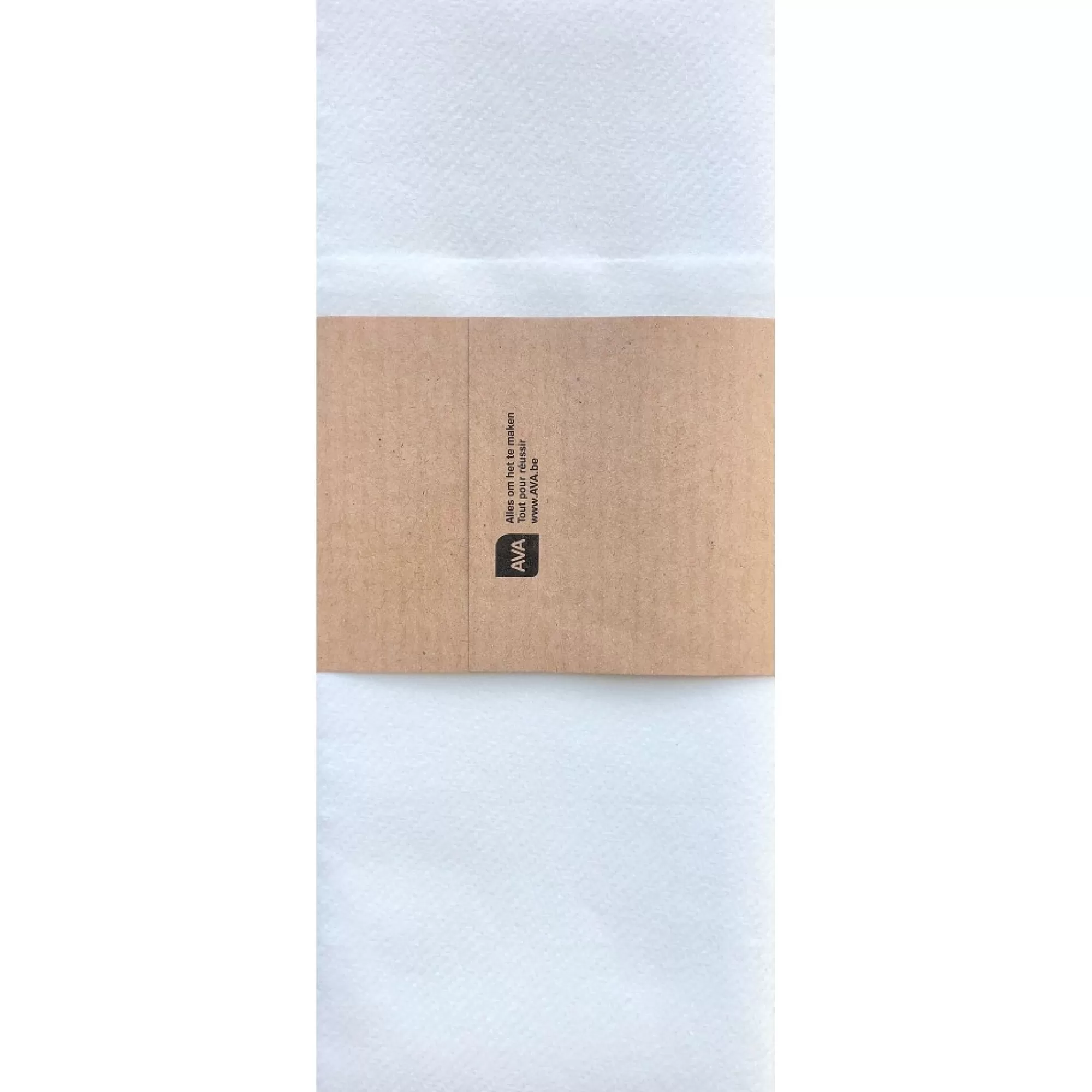 Outlet Bestekzakje Wit 40X33Cm Pochello Airlaid + Wikkel "Smakelijk Eten" 50 Stuks Bestekzakjes