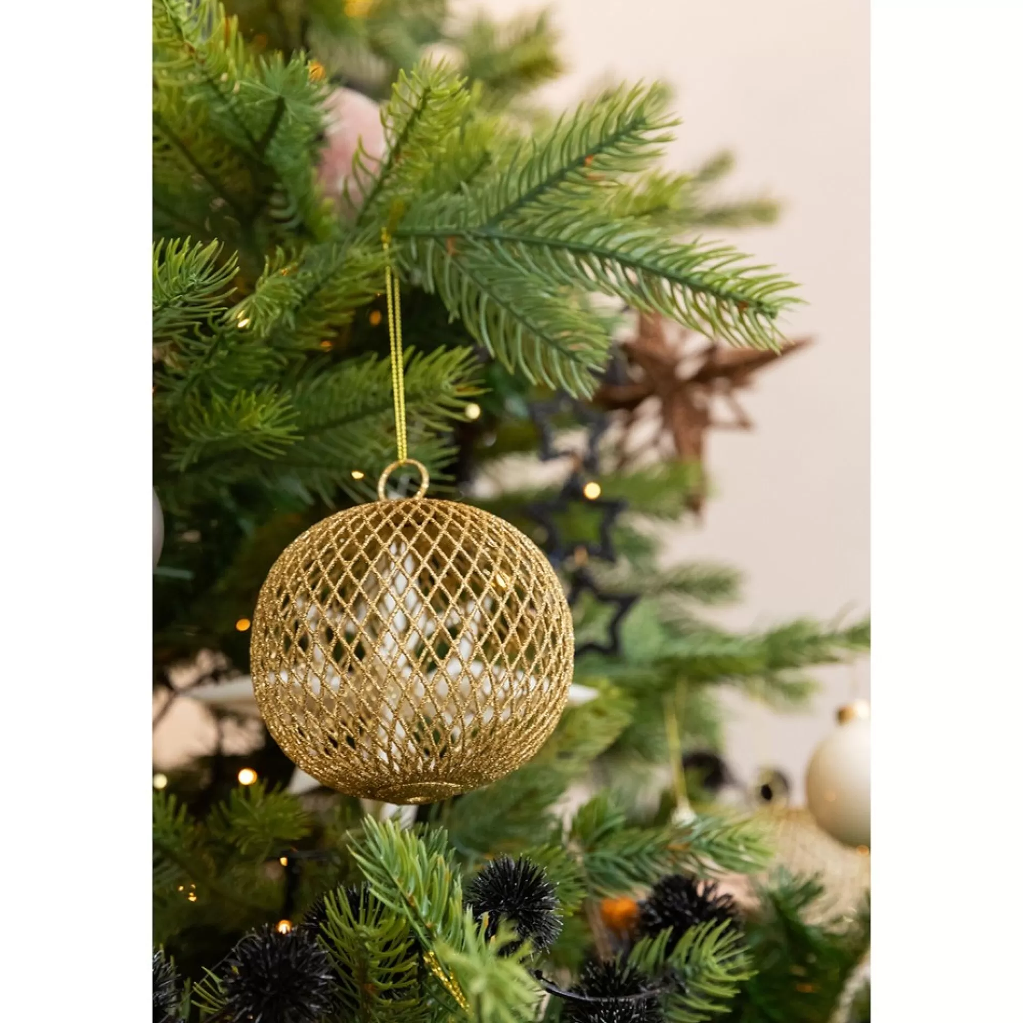 Store Boomdeco Metaal Goud 9,5Cm Kerstballen