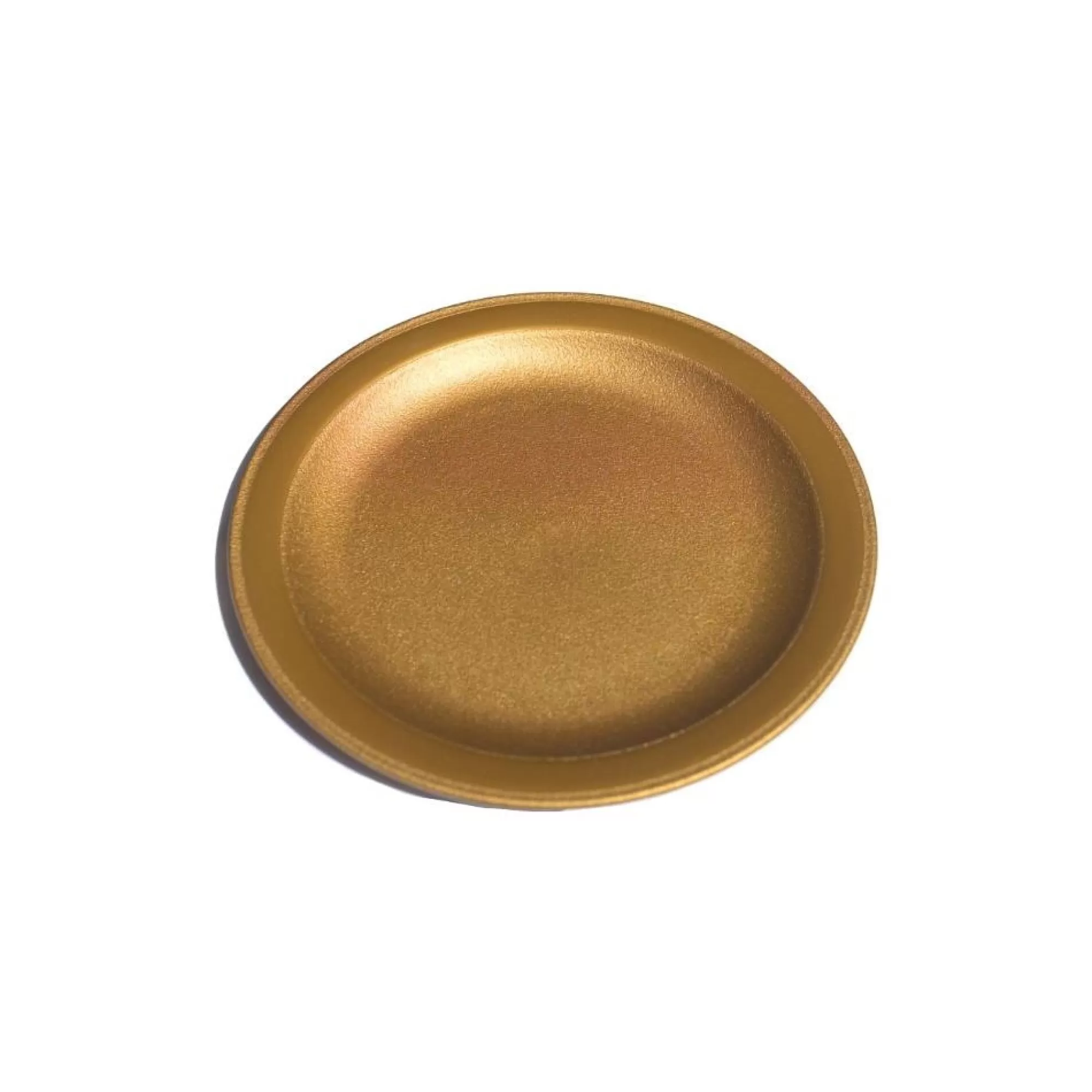 New Bord Rond Herbruikbaar Goud 18Cm Pp 4 Stuks Borden