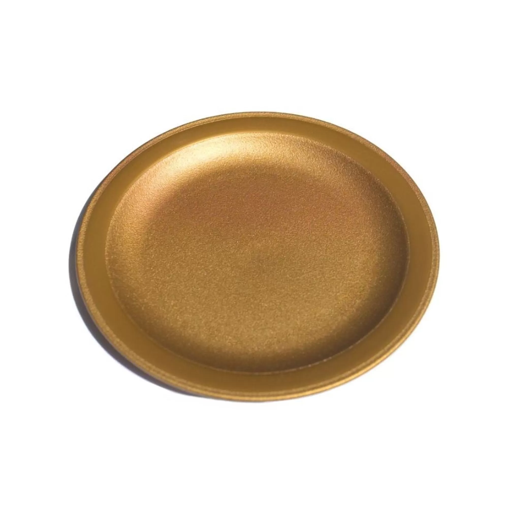 Discount Bord Rond Herbruikbaar Goud 27Cm Pp 4 Stuks Borden