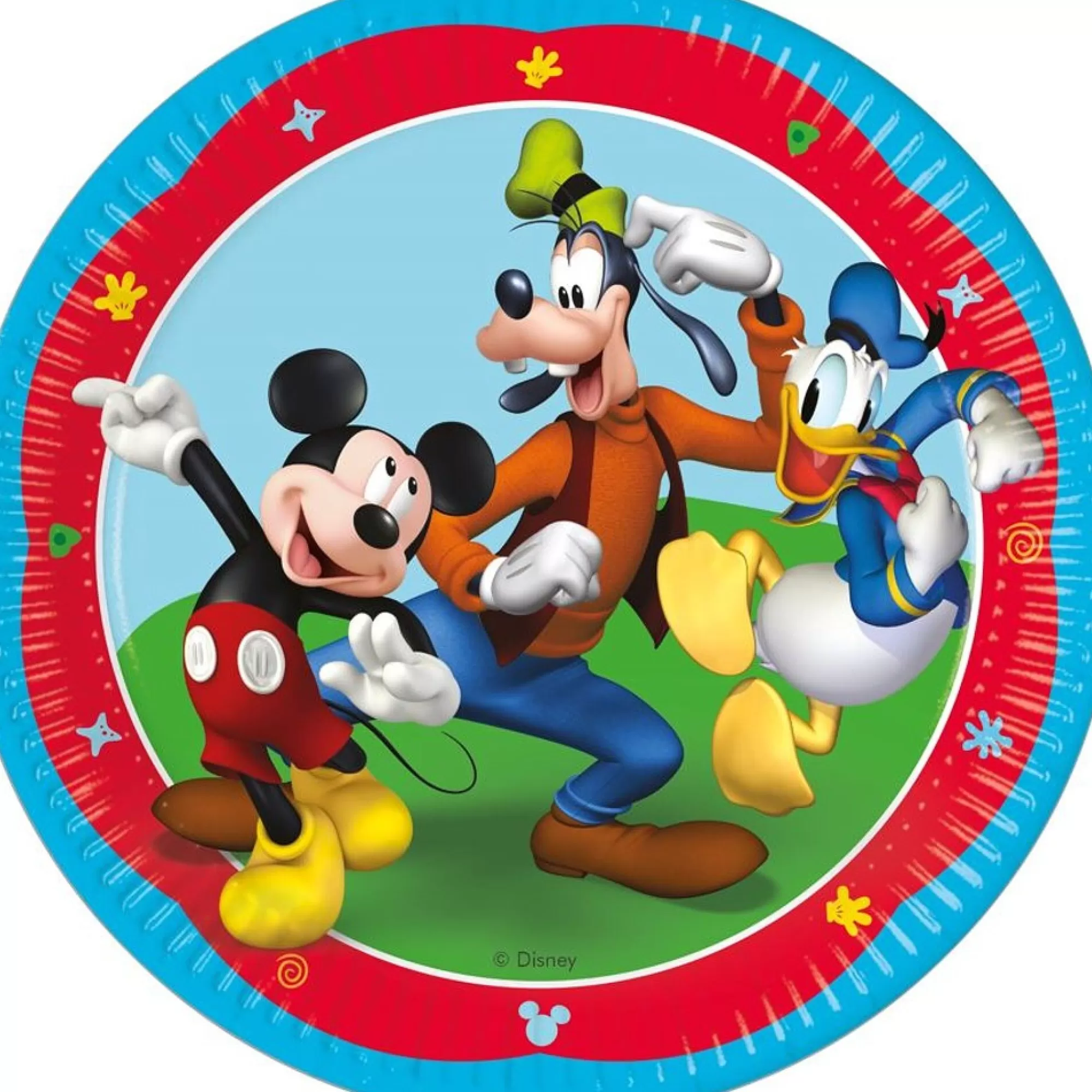 Hot Borden Mickey Mouse 23Cm Karton 8 Stuks Borden