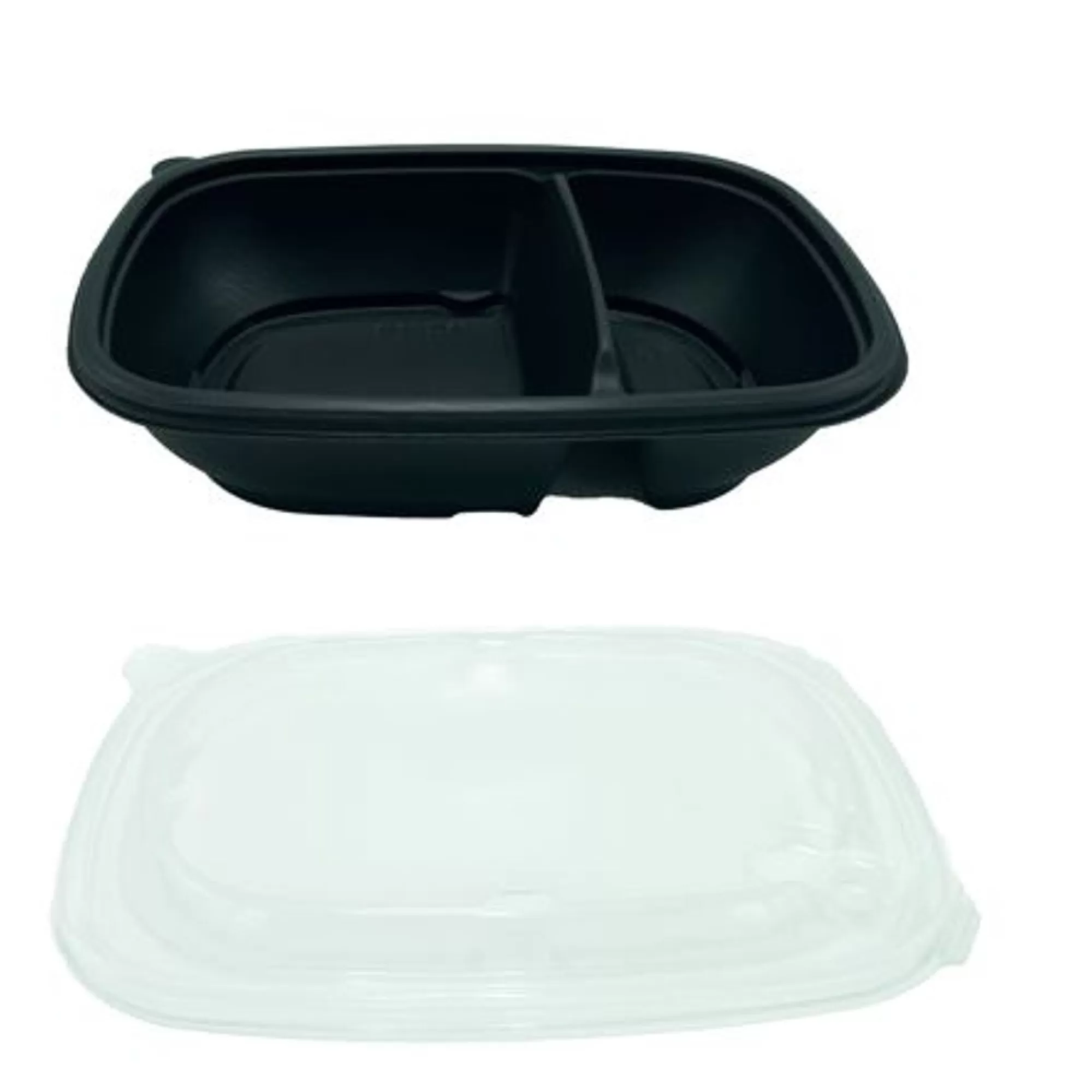 Best Sale Bowl 2 Vakken Herbruikbaar 610Ml + 270Ml Pp 15 Bakjes + Deksels Take-Away