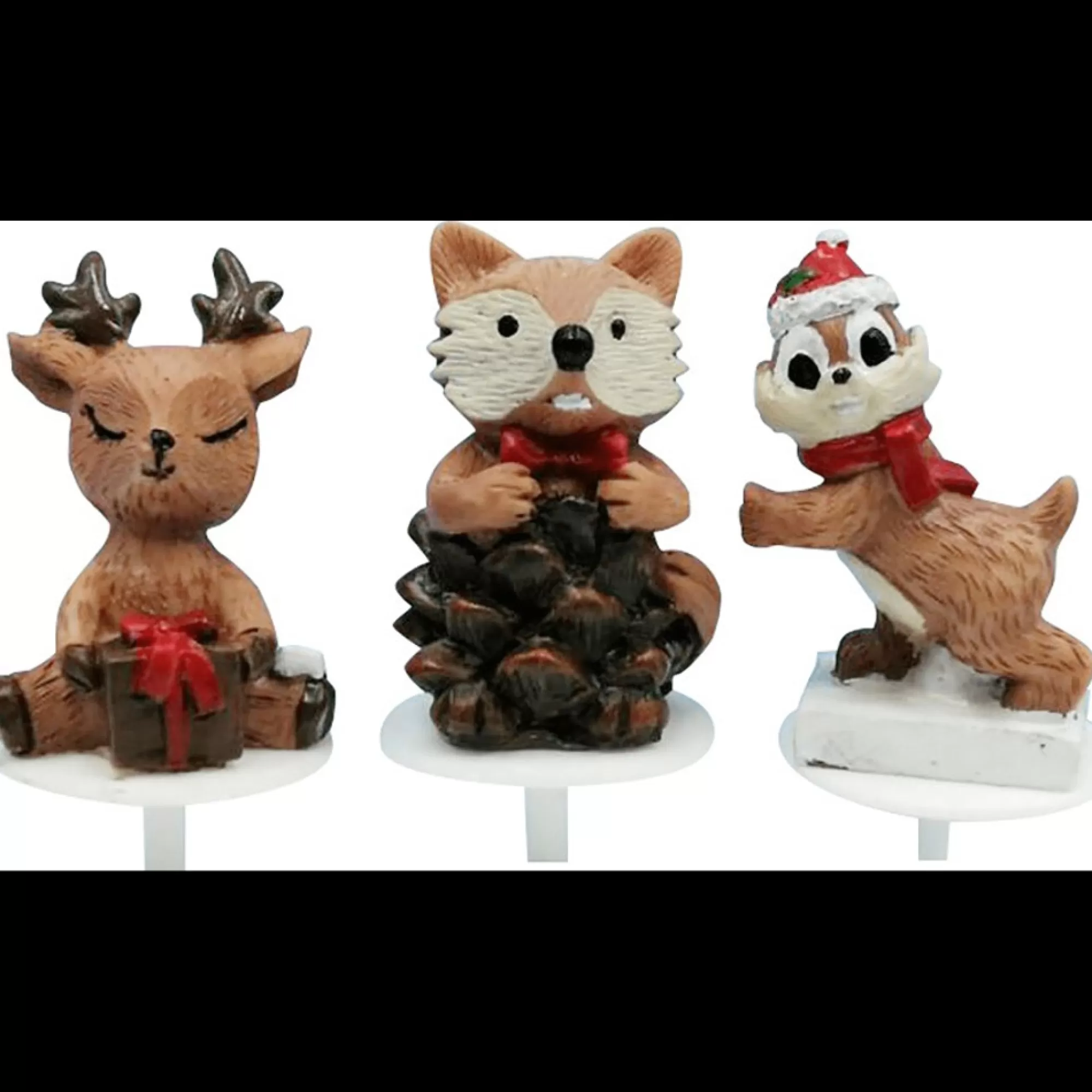 Cheap Cake Topper Diertjes 6 Stuks Kerstdessert Bakken