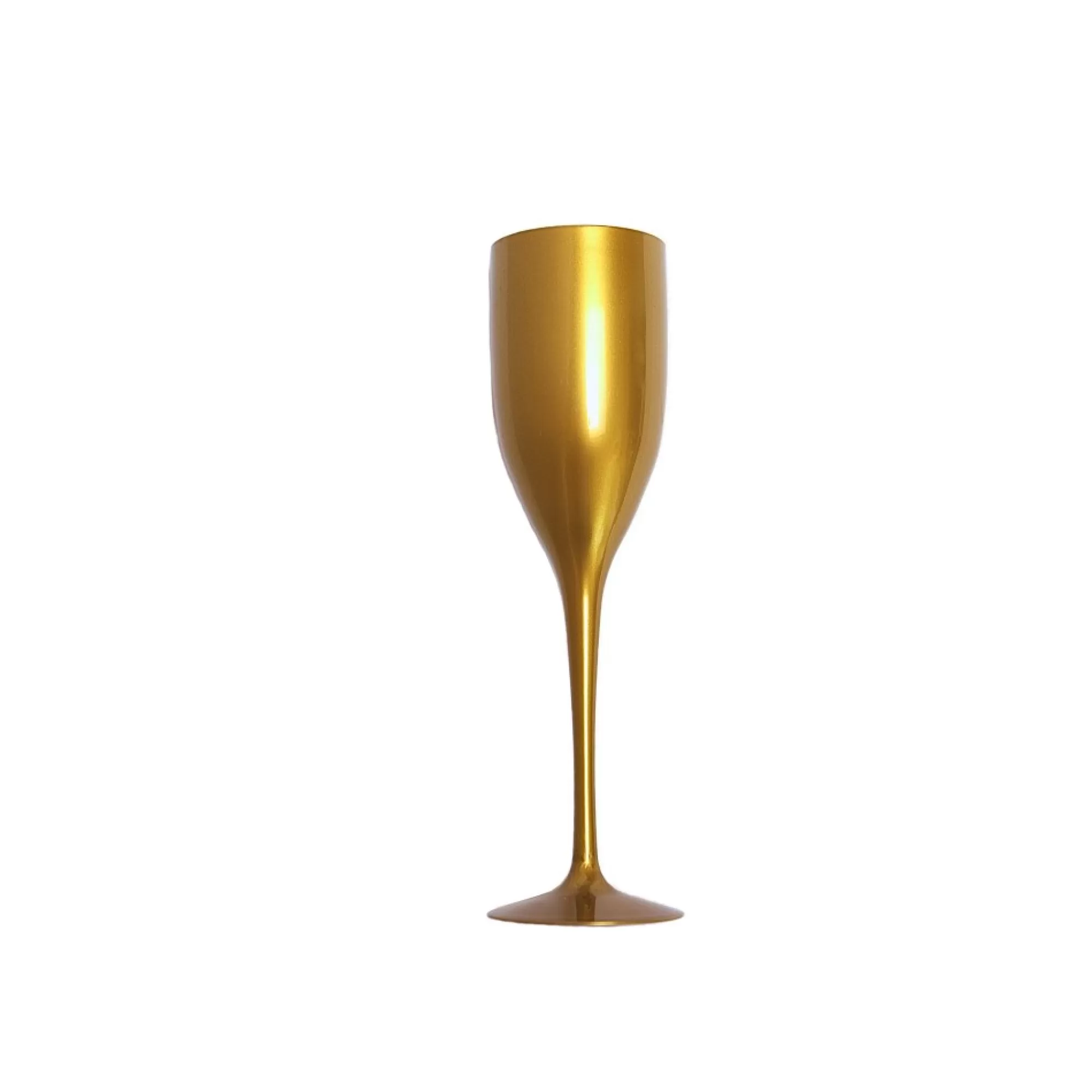 Store Champagneglas Herbruikbaar/Onbreekbaar Goud 150Ml 4 Stuks Glazen