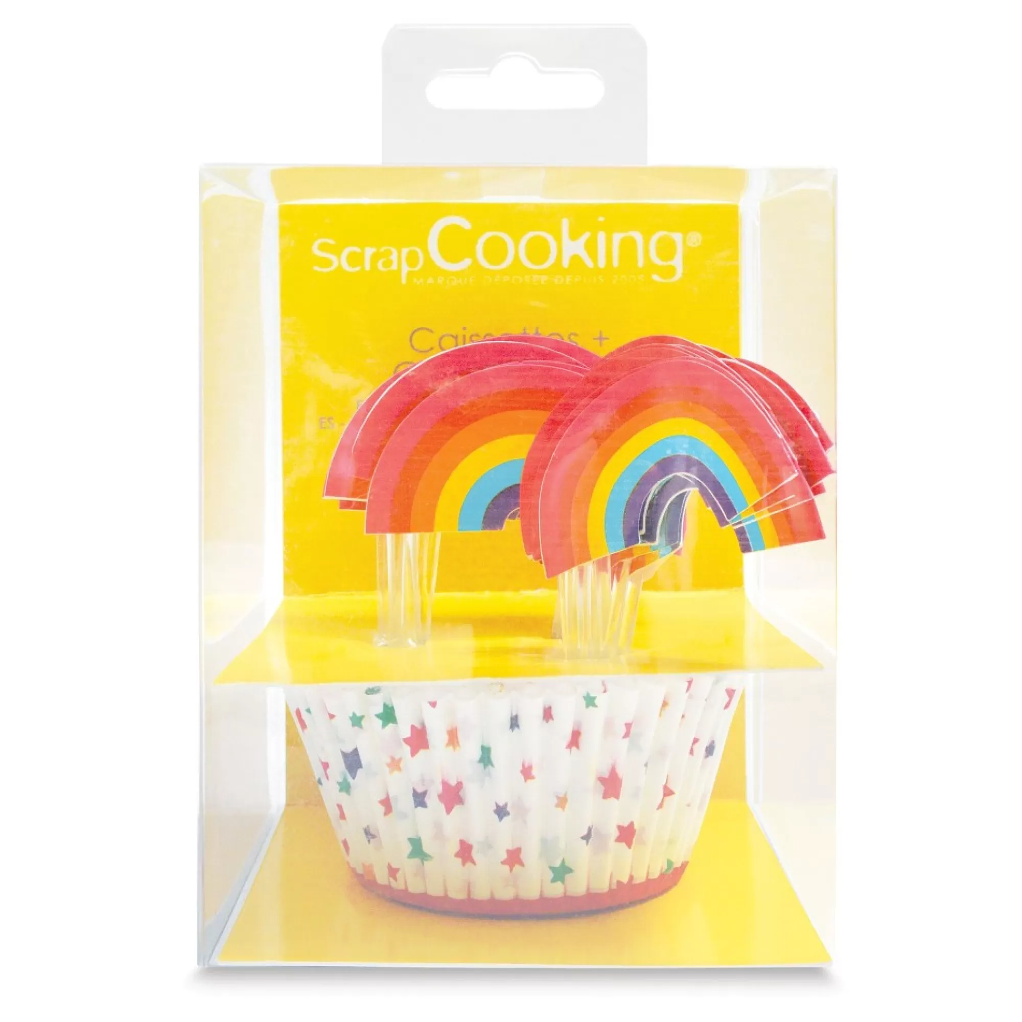 Shop Cupcakevormpjes + Topper Regenboog 24 Stuks Cadeautips