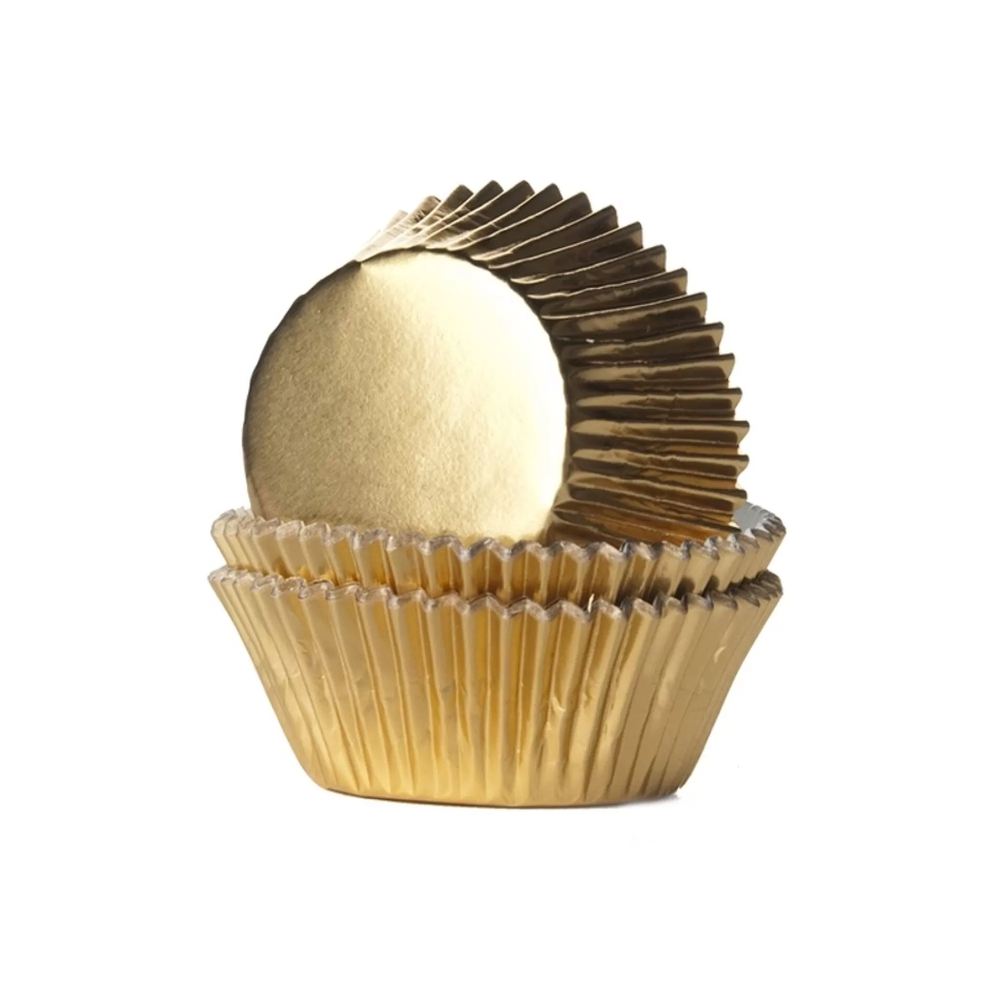 Clearance Cupcakevormpjes Goud Folie H 3,8Cm 5,1Cm 24 Stuks Desserts