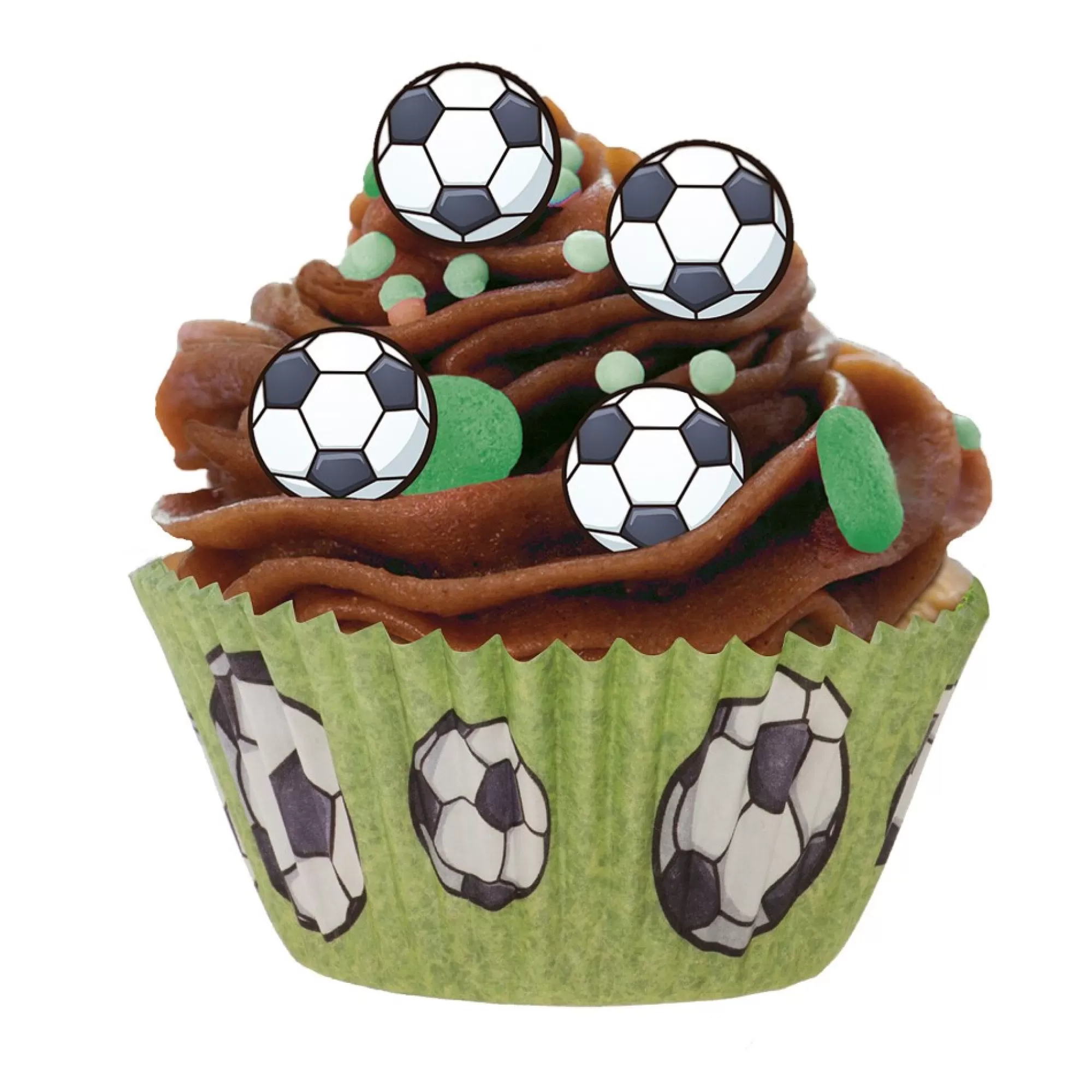 Cheap Cupcakevormpjes Voetbal H 3Cm 5Cm 25 Stuks Desserts