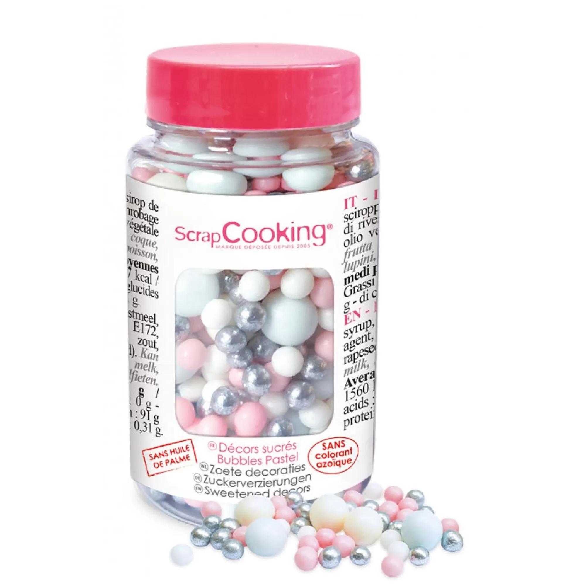 Fashion Deco Suiker Bubbels Pastel 70G Desserts