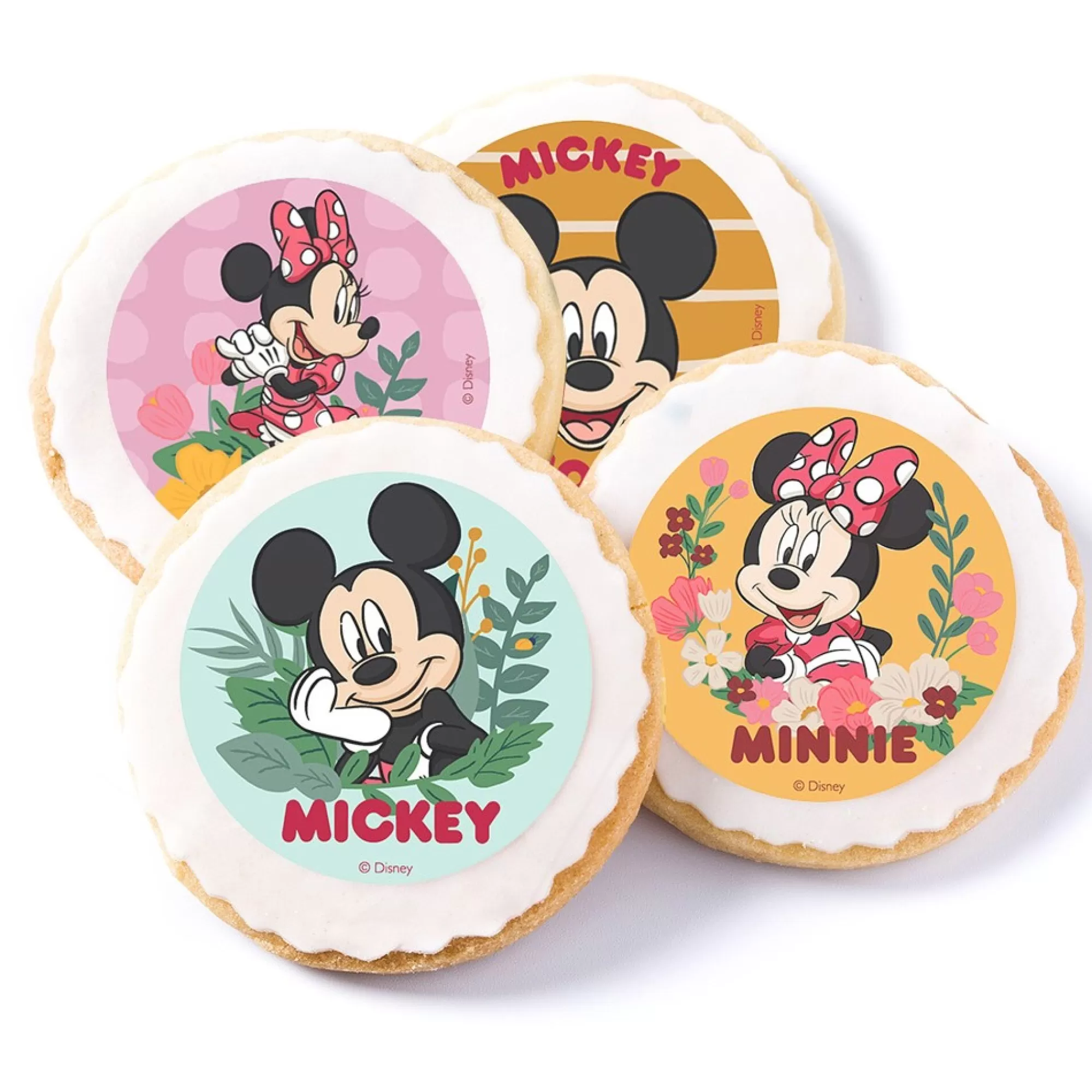 Online Eetbaar Label Voor Cupcakes Mickey & Minnie Mouse 5,8Cm 6 Stuks Desserts