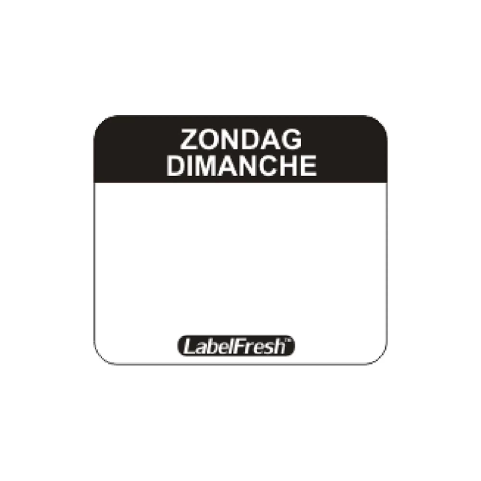 Best Etiket Easy Zondag 3X2,5Cm 1000 Stuks Etikettering