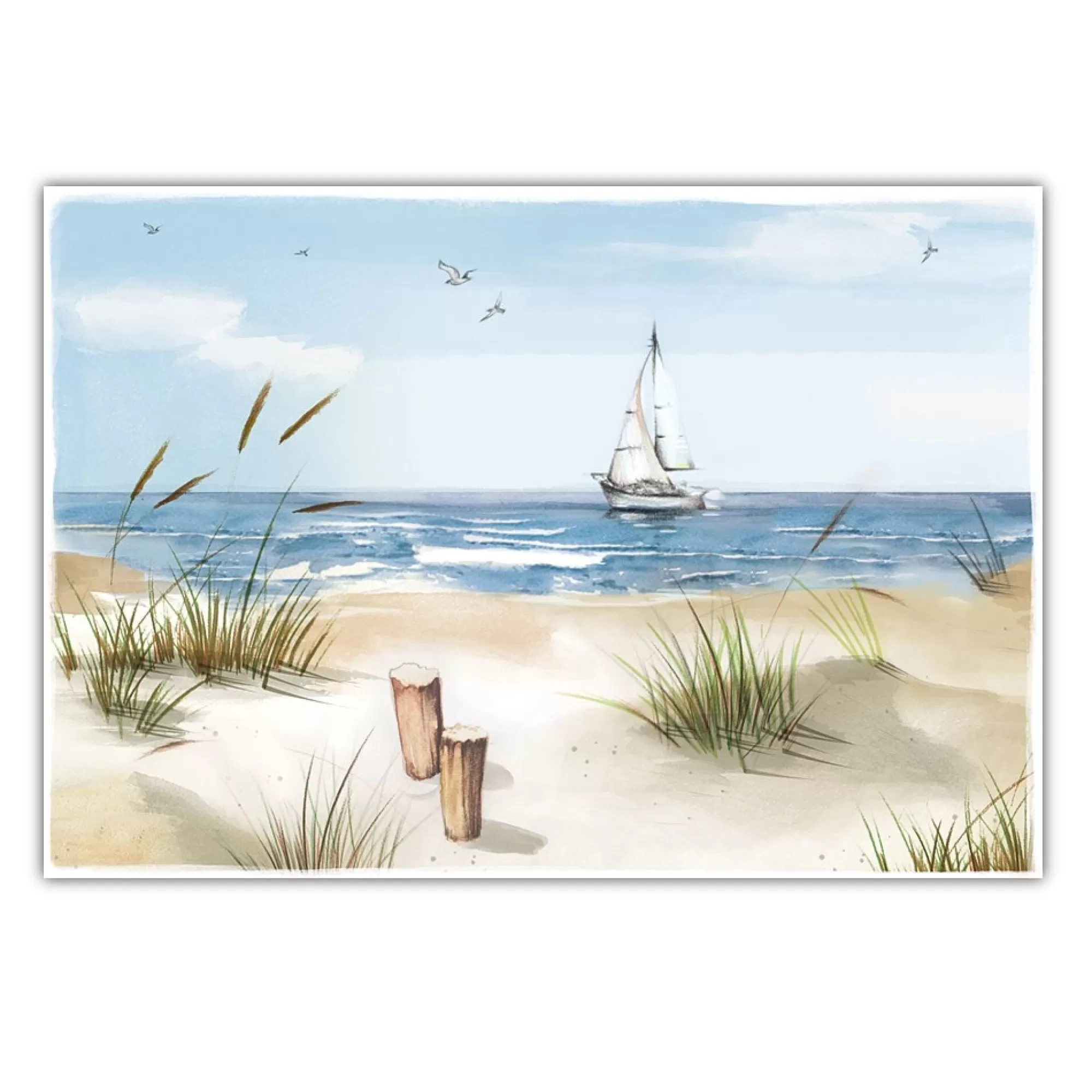 Outlet Placemat Beach 30X43Cm 60G/M 50 Stuks Placemats