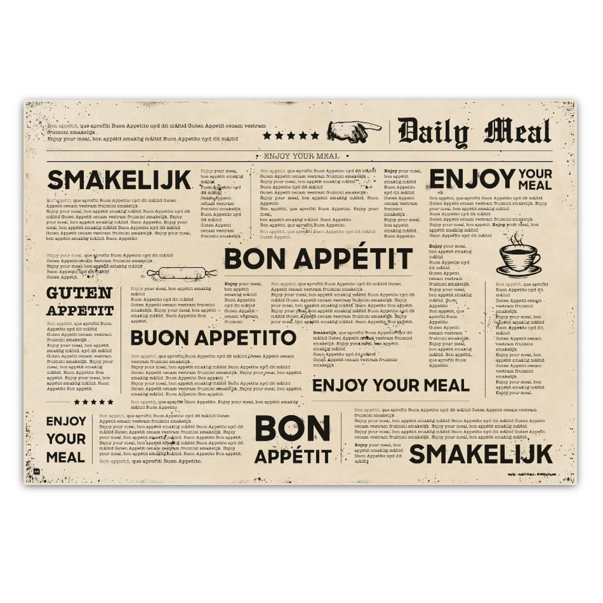 Best Placemat Daily Meal 30X43Cm 60G/M 500 Stuks Placemats