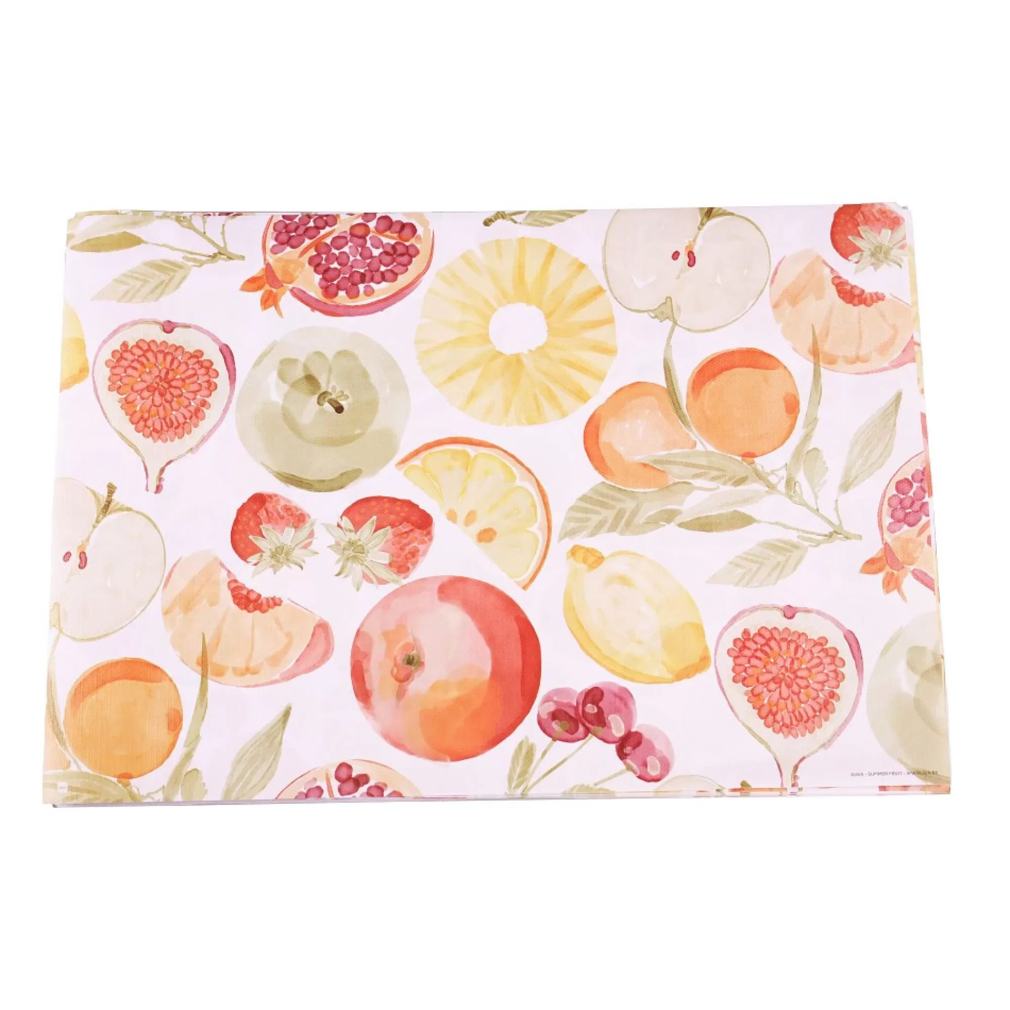 Discount Placemat Summer Fruit 2-In-1 60G/M 30X43Cm 50 Stuks Placemats