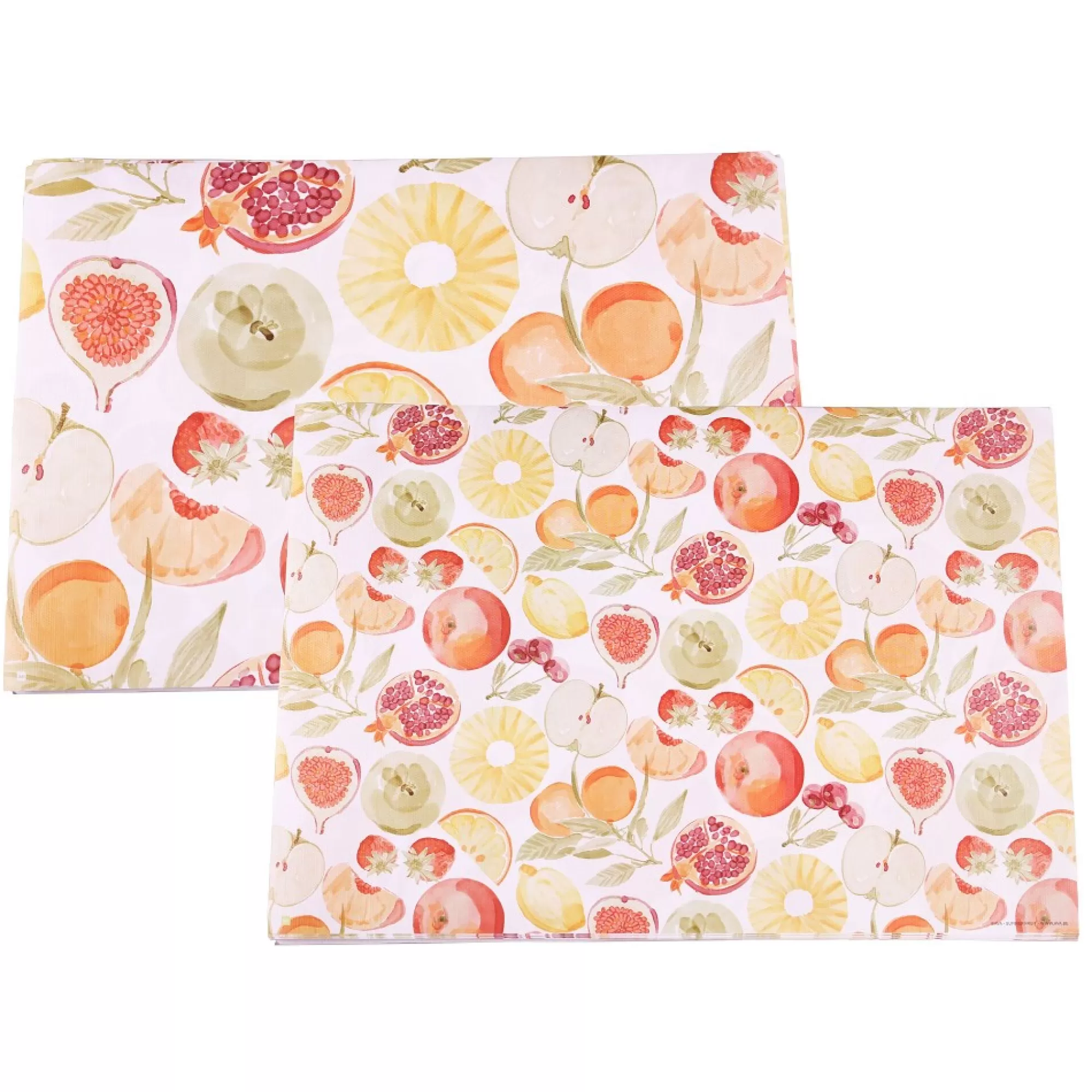 Discount Placemat Summer Fruit 2-In-1 60G/M 30X43Cm 50 Stuks Placemats