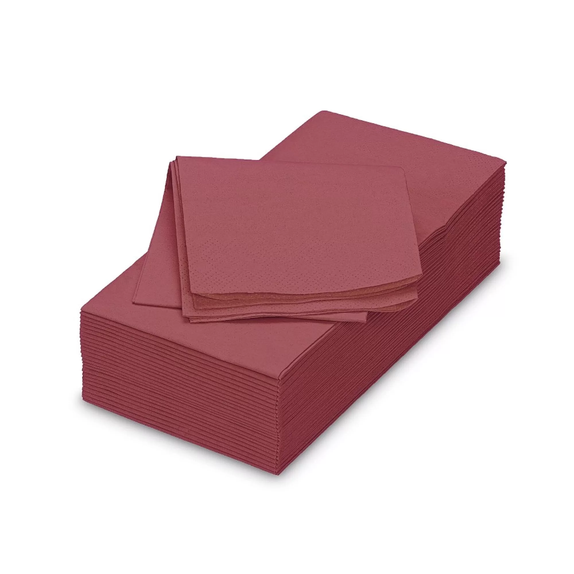 New Servetten Bordeaux 40X40Cm 1/8 2-Laags 50 Stuks Servetten