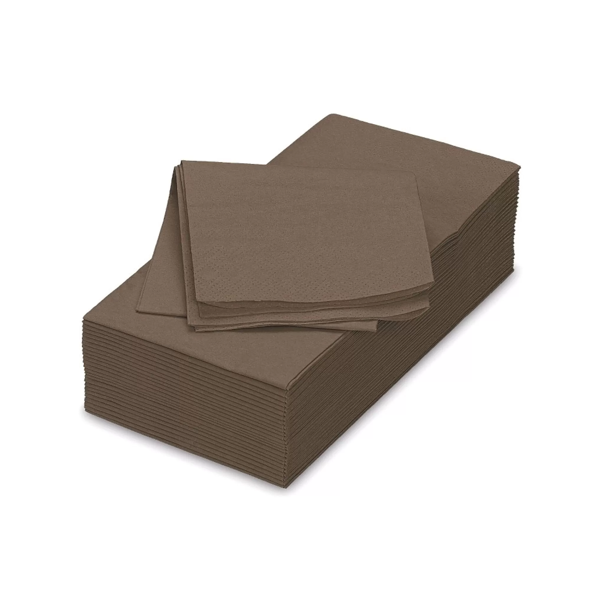 Outlet Servetten Cacao 33X33Cm 1/8 2-Laags 50 Stuks Servetten