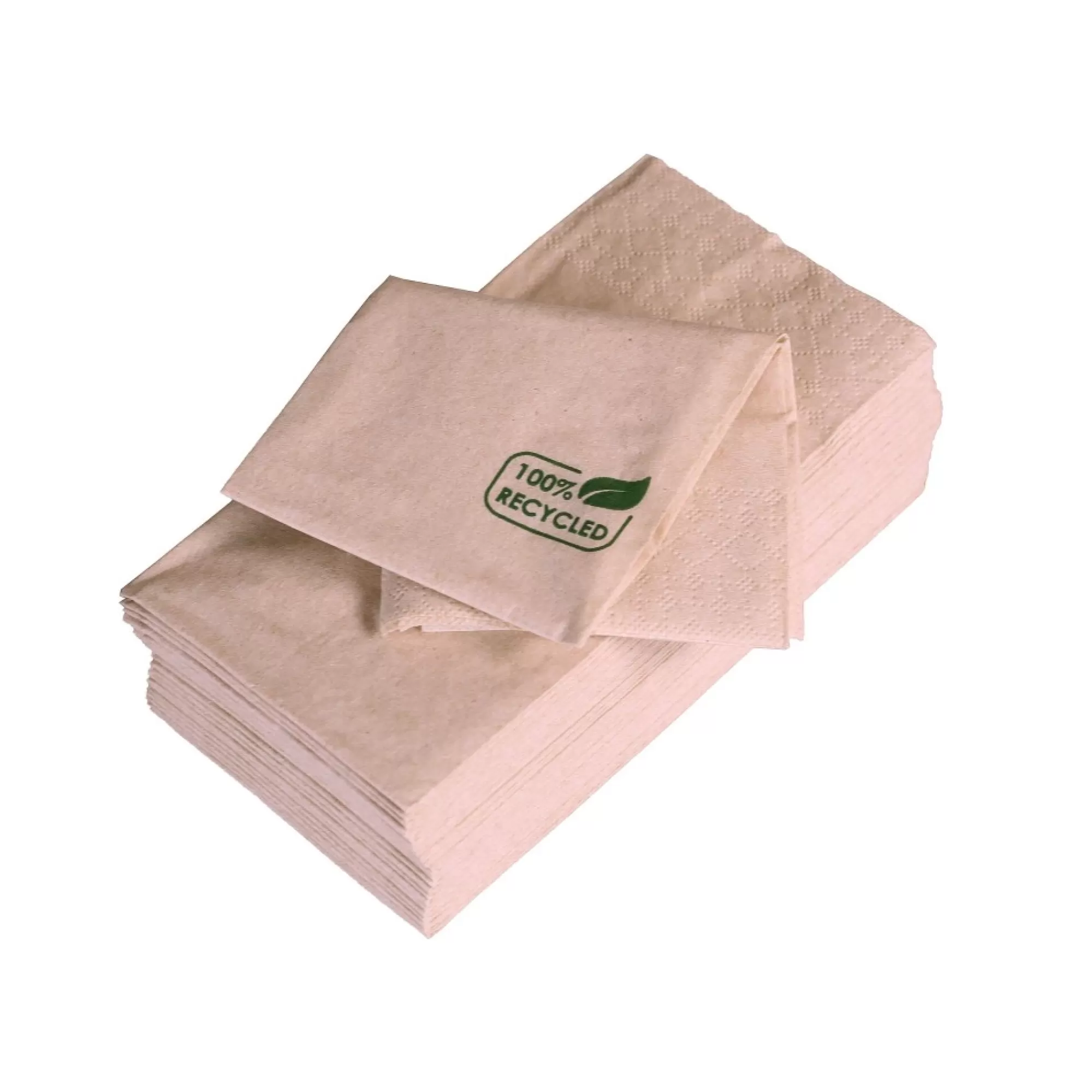 New Servetten Eco Recycled 33X33Cm 1/8 2-Laags 50 Stuks Servetten