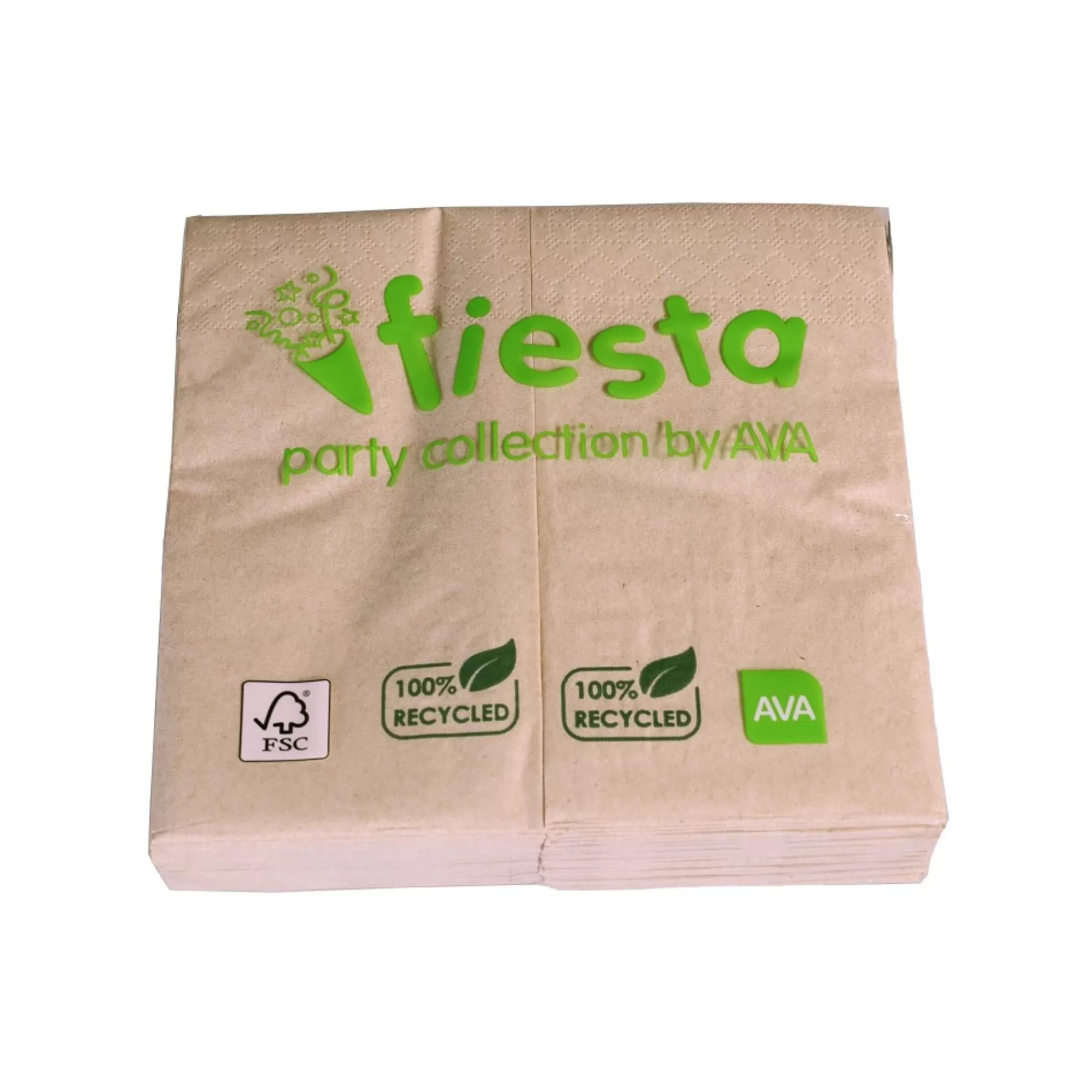 New Servetten Eco Recycled 33X33Cm 1/8 2-Laags 50 Stuks Servetten