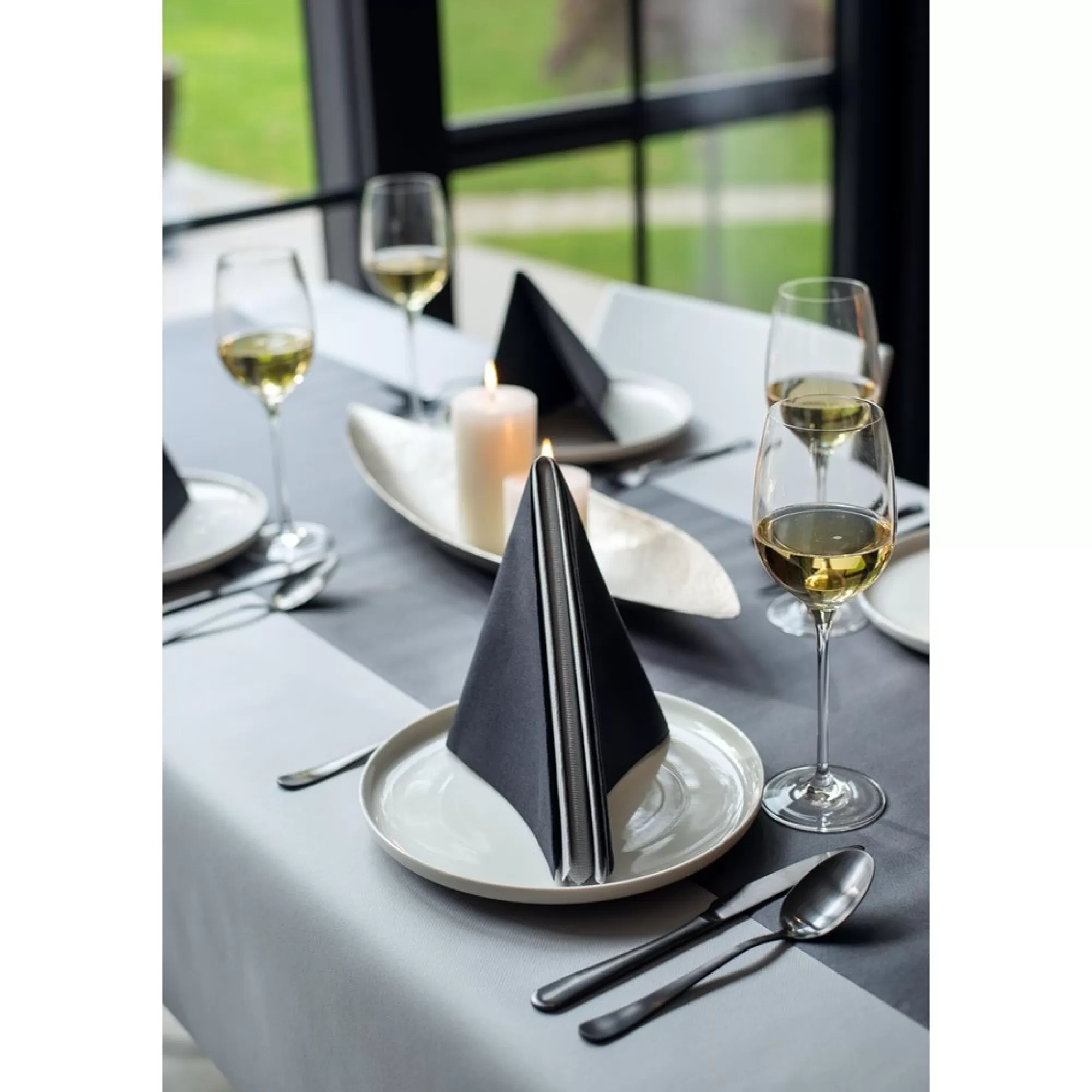 Discount Servetten Black 40X40Cm 25 Stuks Servetten