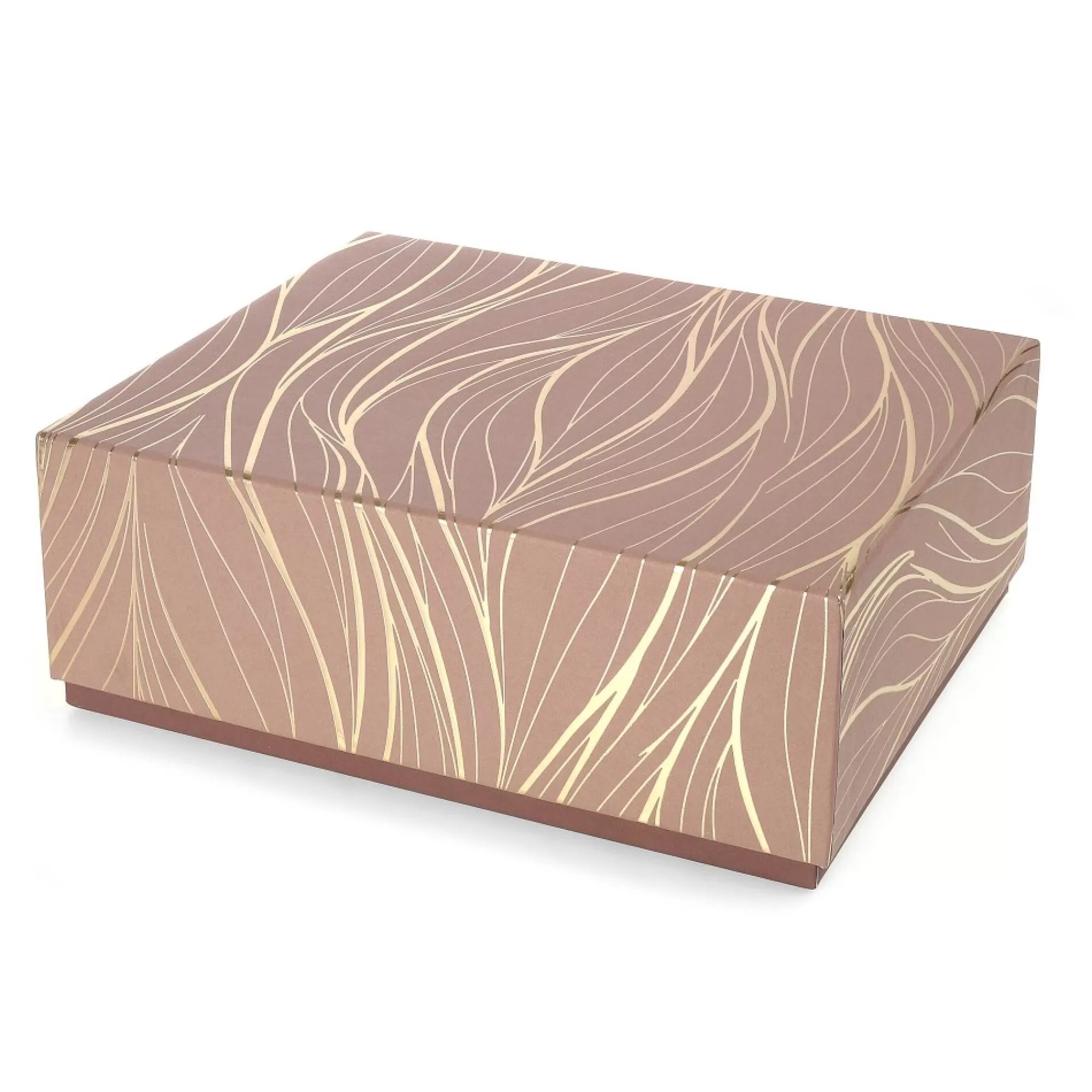 Cheap Geschenkdoos Rose Gold Large 24,5X20X9Cm New Beauyante Gold Lines Geschenkverpakking