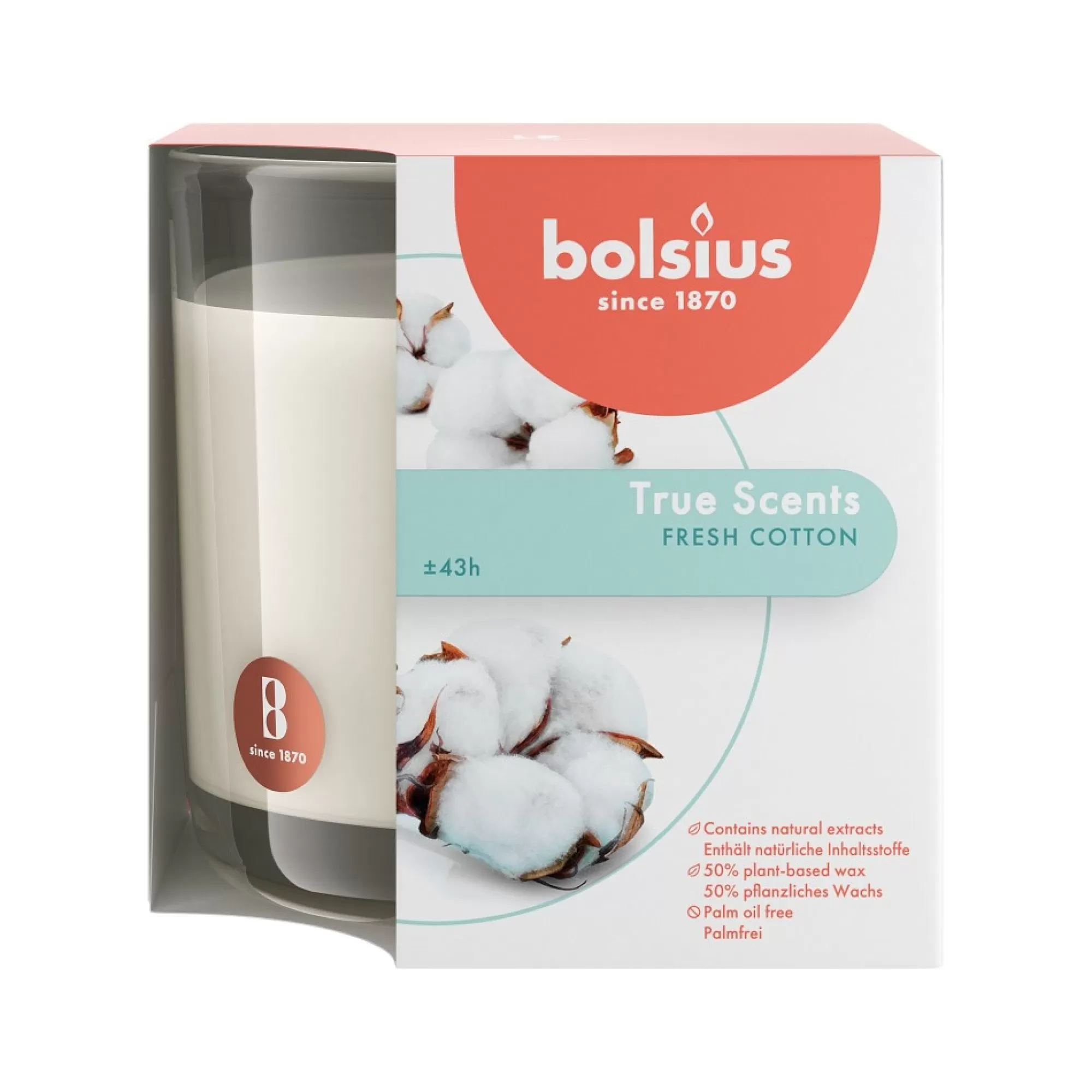 Outlet Geurkaars Fresh Cotton H 9,5Cm 9,5Cm 43U Geurkaarsen & Diffusers