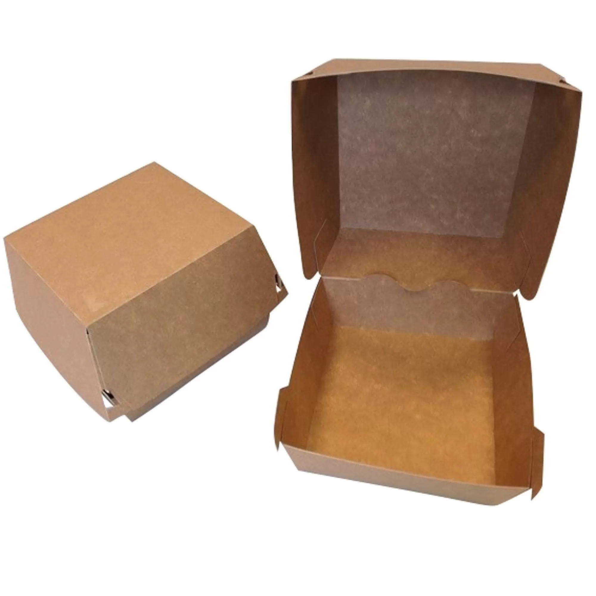 Hot Hamburgerdozen Maxi 11X11X8,5Cm Bruin Karton 100 Stuks Take-Away