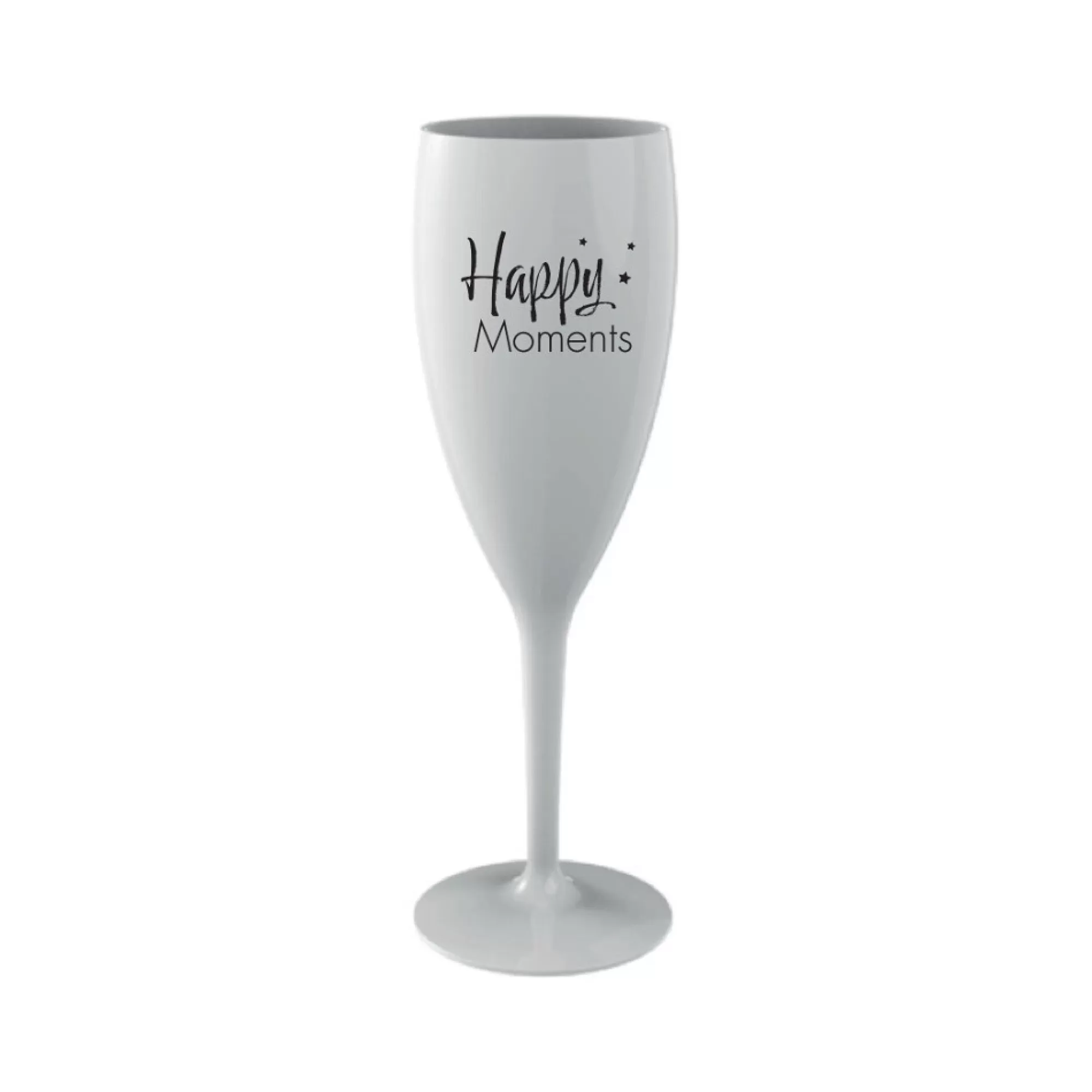 Store Herbruikbaar Champagneglas 'Happy Moments' Onbreekbaar Wit 120Ml Glazen