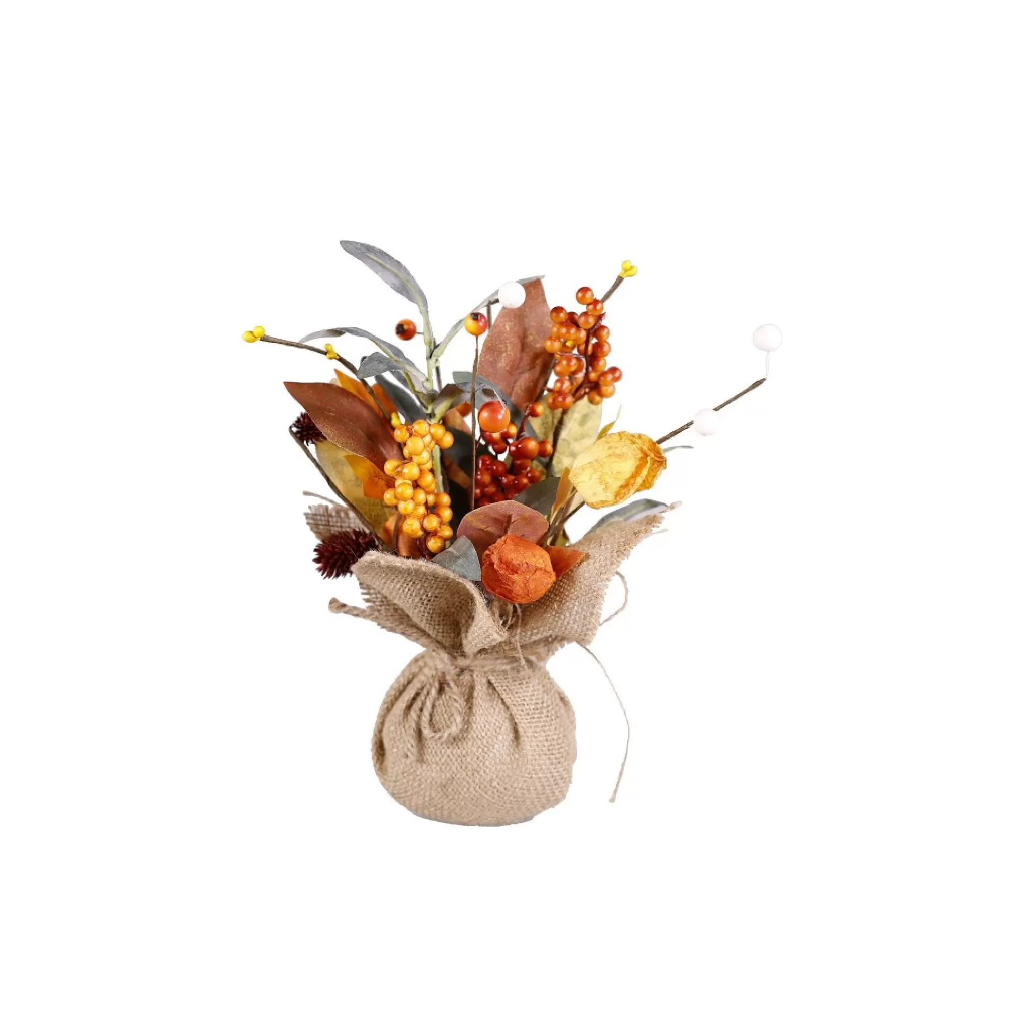 Online Herfstboeket In Zak 30Cm Geel/Bruin Tafeldecoratie