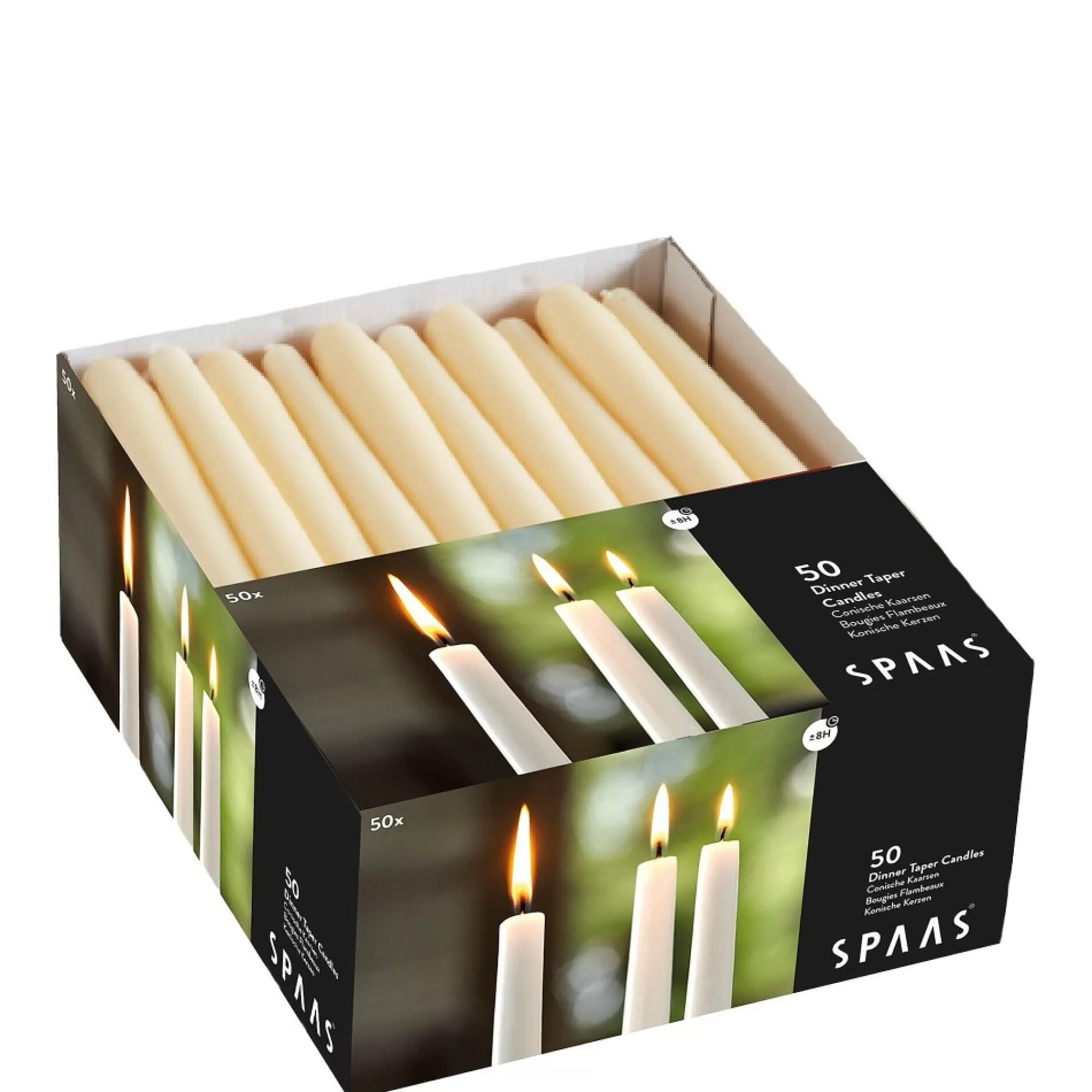Flash Sale Horecakaarsen Ivoor H 25Cm 2,3Cm 8U 50 Stuks Tafelkaarsen