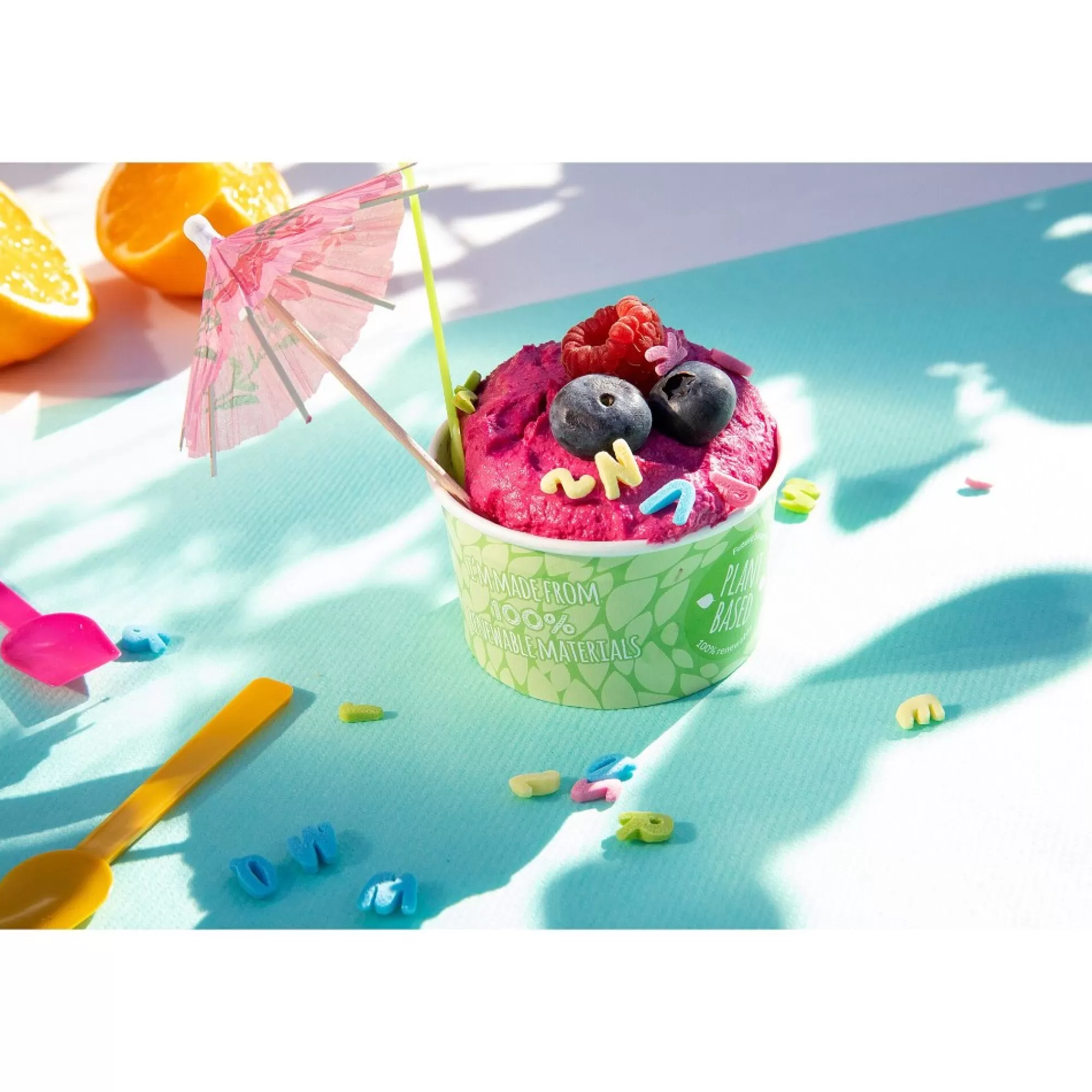 Sale Ijsgarnituur 8Cm Parasol Kleuren Assortiment 150 Stuks Versieringen