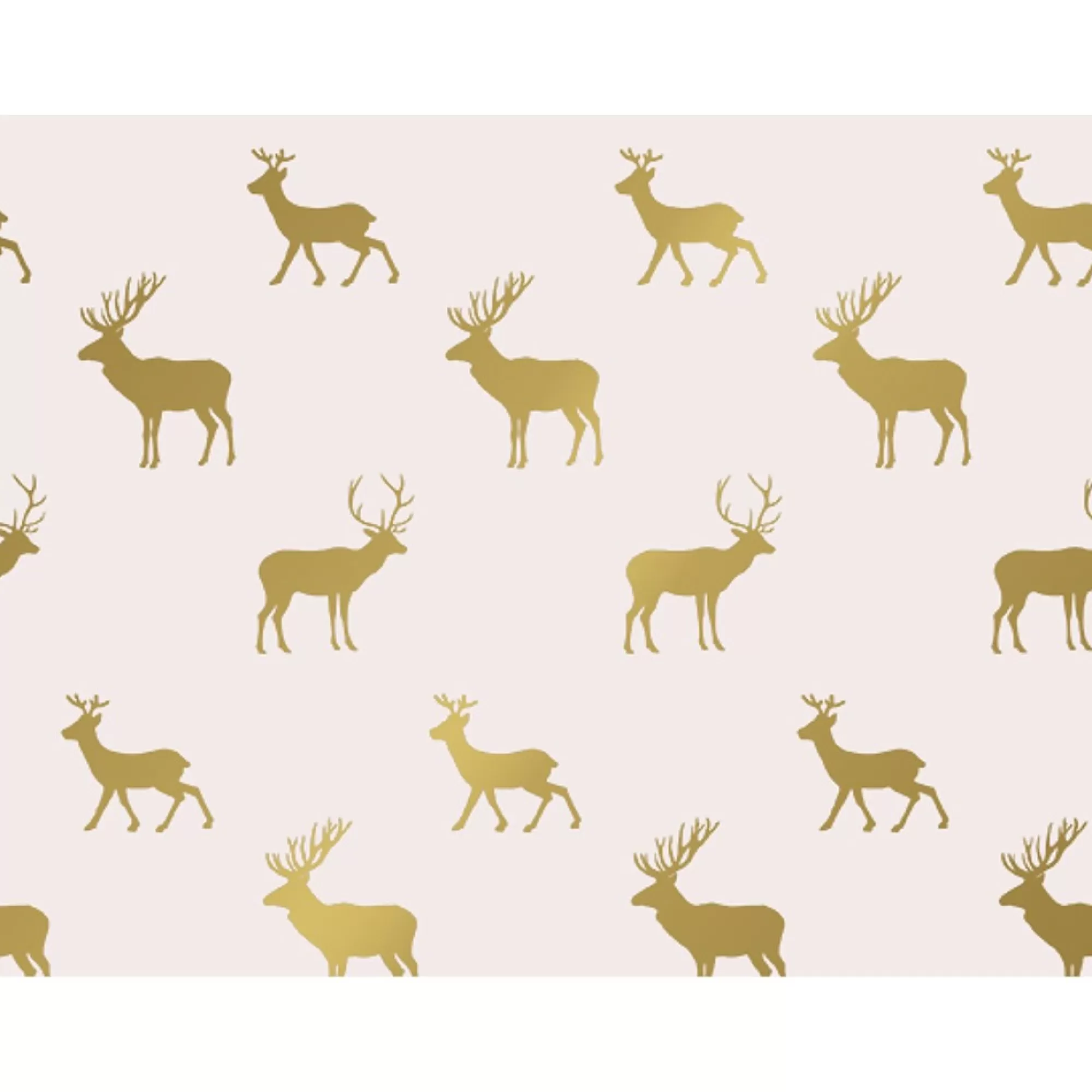 Cheap Inpakpapier Cr Me 50Cm X 25M Graceful Deer Gold Inpakpapier