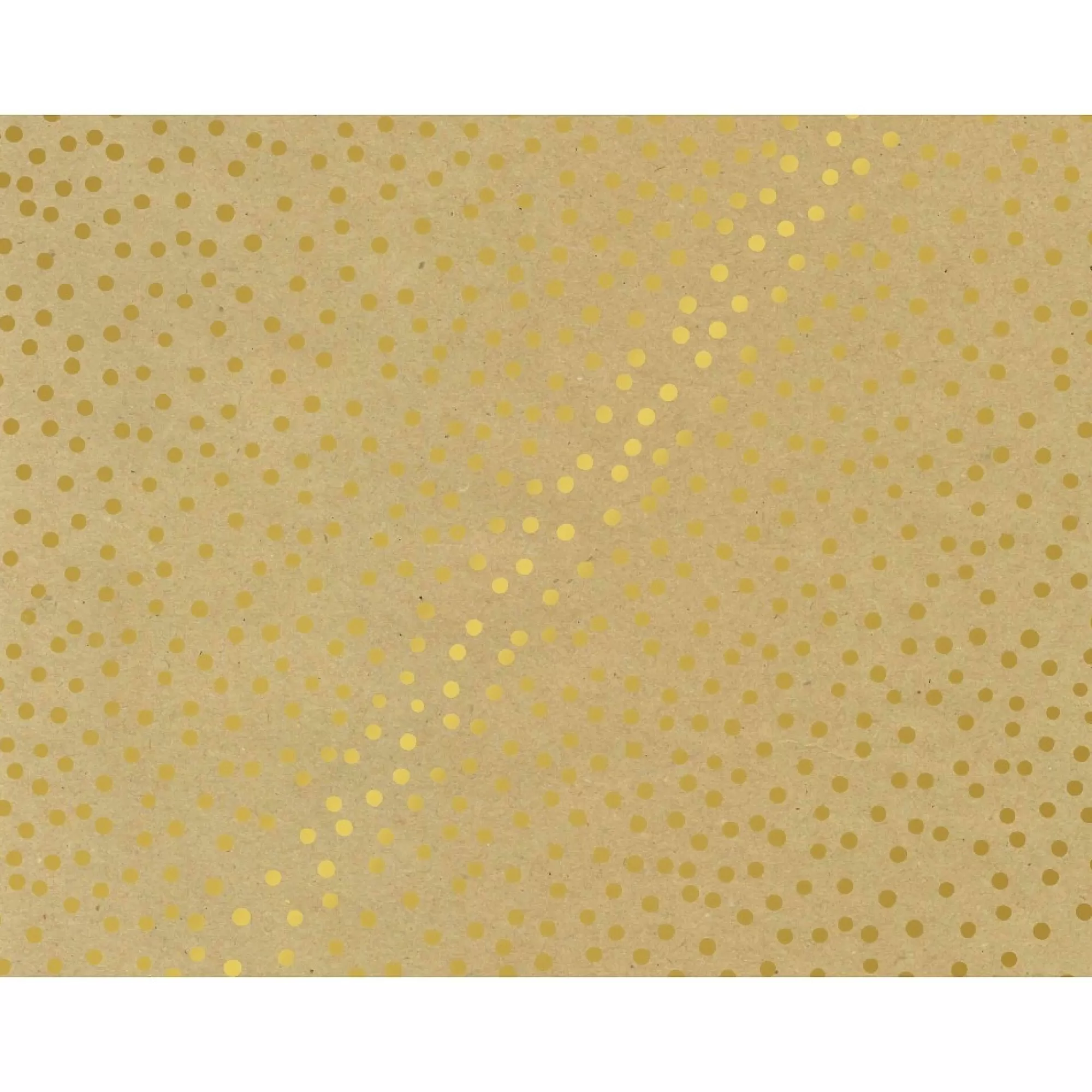 Discount Inpakpapier Kraft Confetti Dots Goud 25M X 50Cm Inpakpapier