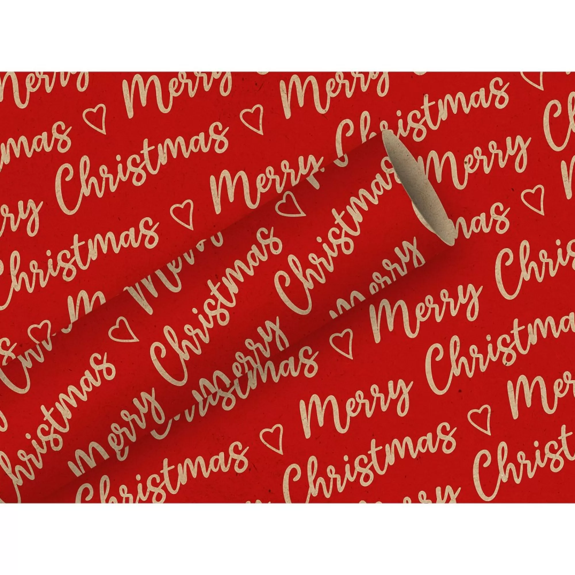 Sale Inpakpapier Merry Christmas Rood Kraft 70Cm X 1,5M Inpakpapier