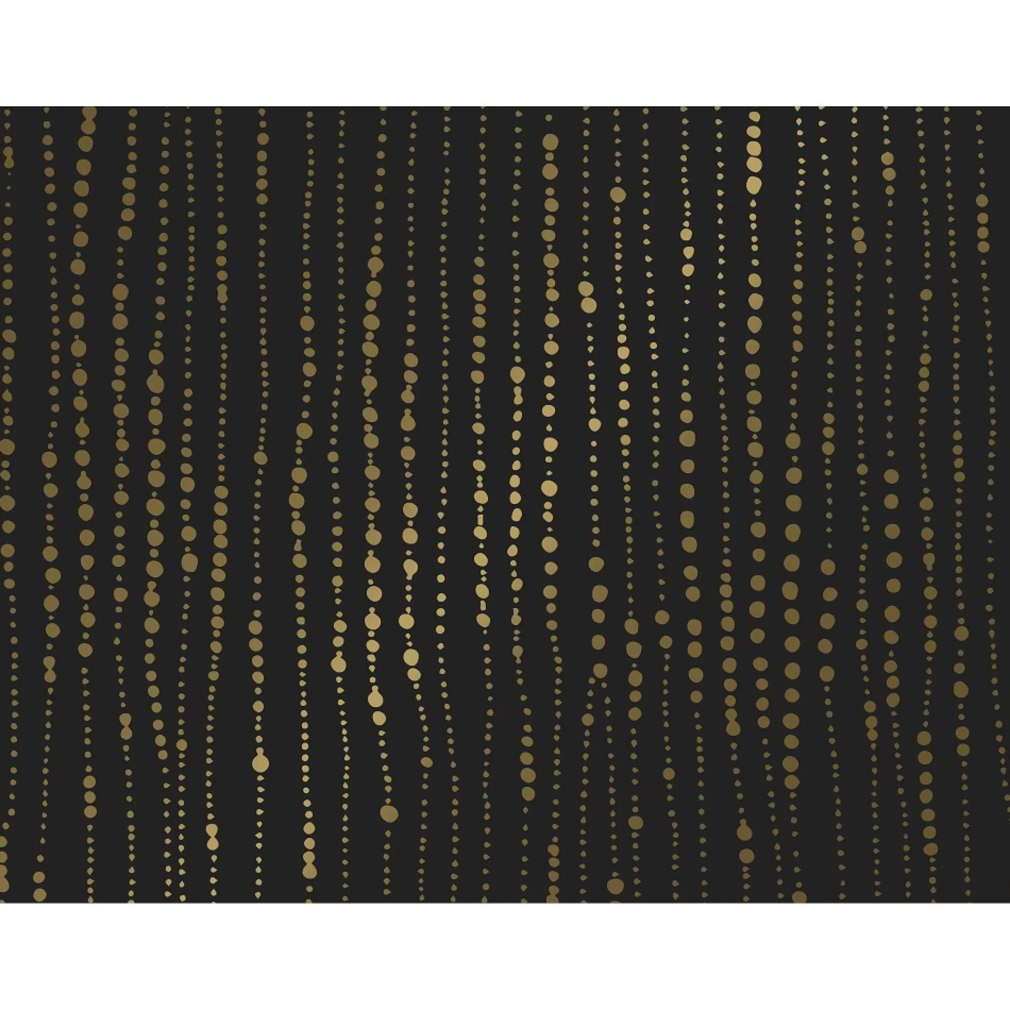 Clearance Inpakpapier Zwart Festive Pearl Gold 25M X 50Cm Inpakpapier