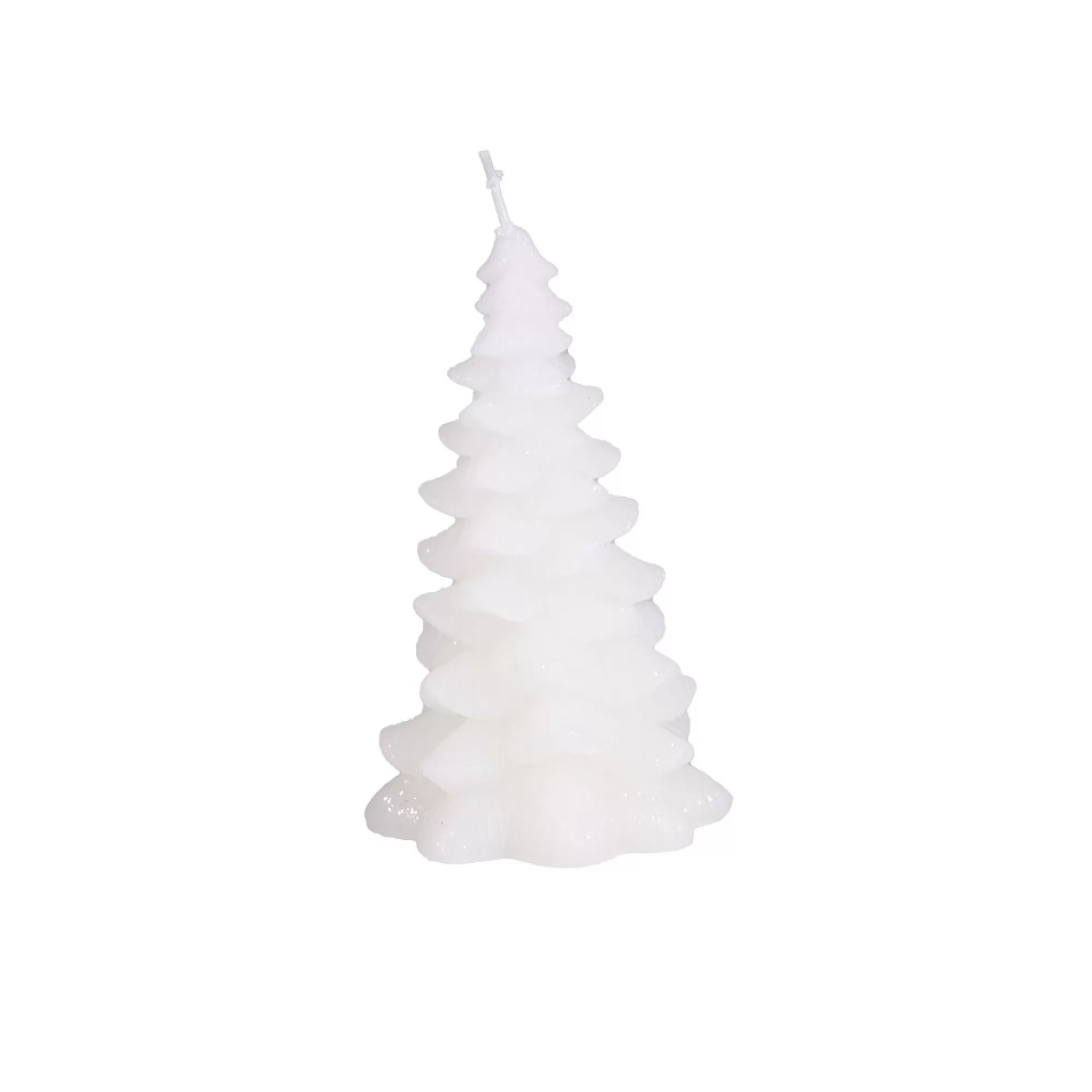 Store Kaars Kerstboom Wit H 12Cm Fantasiekaarsen