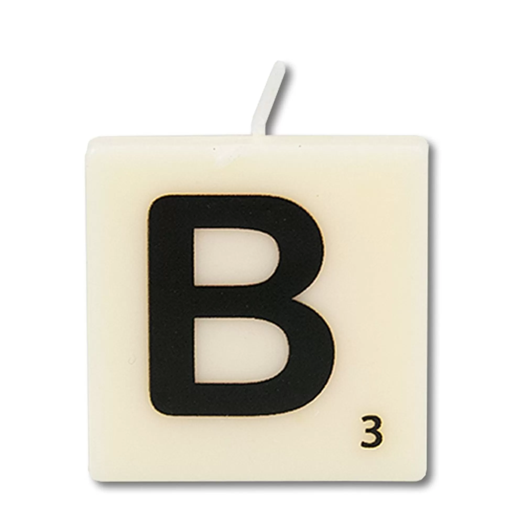 Sale Kaars Mini 4X2X4Cm Wit Letter B Fantasiekaarsen