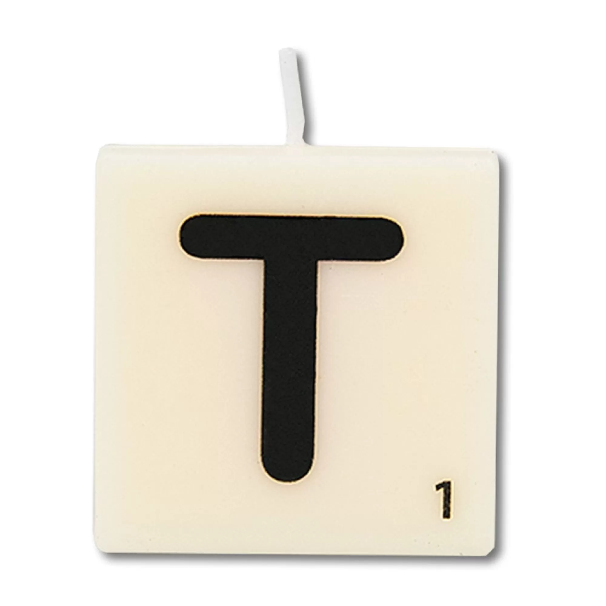 Cheap Kaars Mini 4X2X4Cm Wit Letter T Fantasiekaarsen