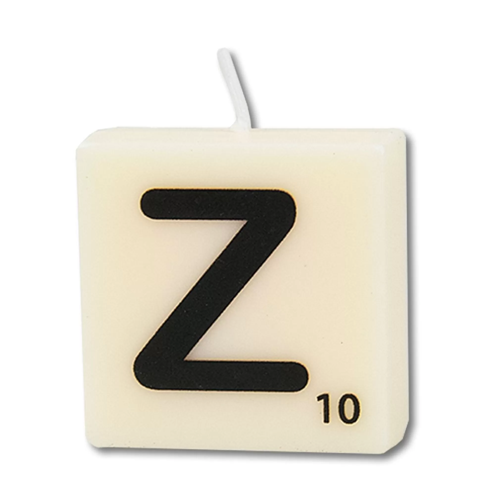 Clearance Kaars Mini 4X2X4Cm Wit Letter Z Fantasiekaarsen