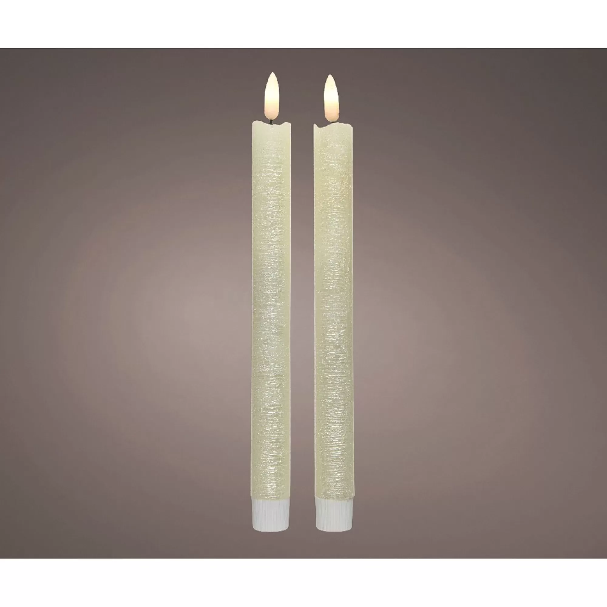 Online Kaarsen Warmwit/Parel Led Timer H 24,5Cm 2,2Cm 6U 2 Stuks Allerlei