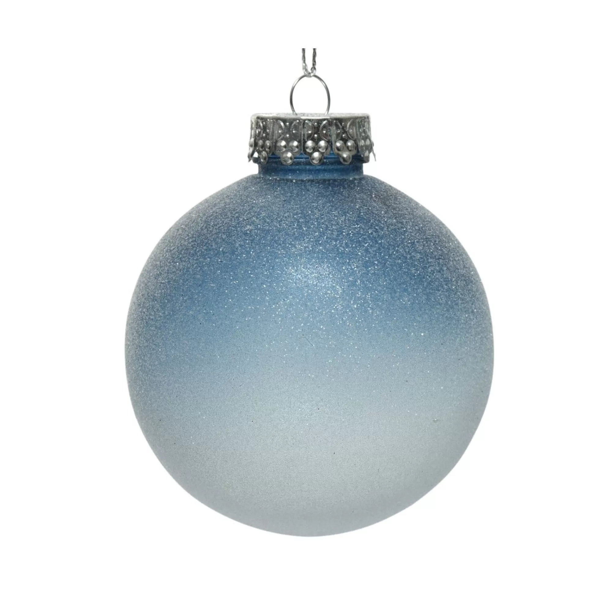 Store Kerstbal Plastic Blauw Ijslak 8Cm Kerstballen