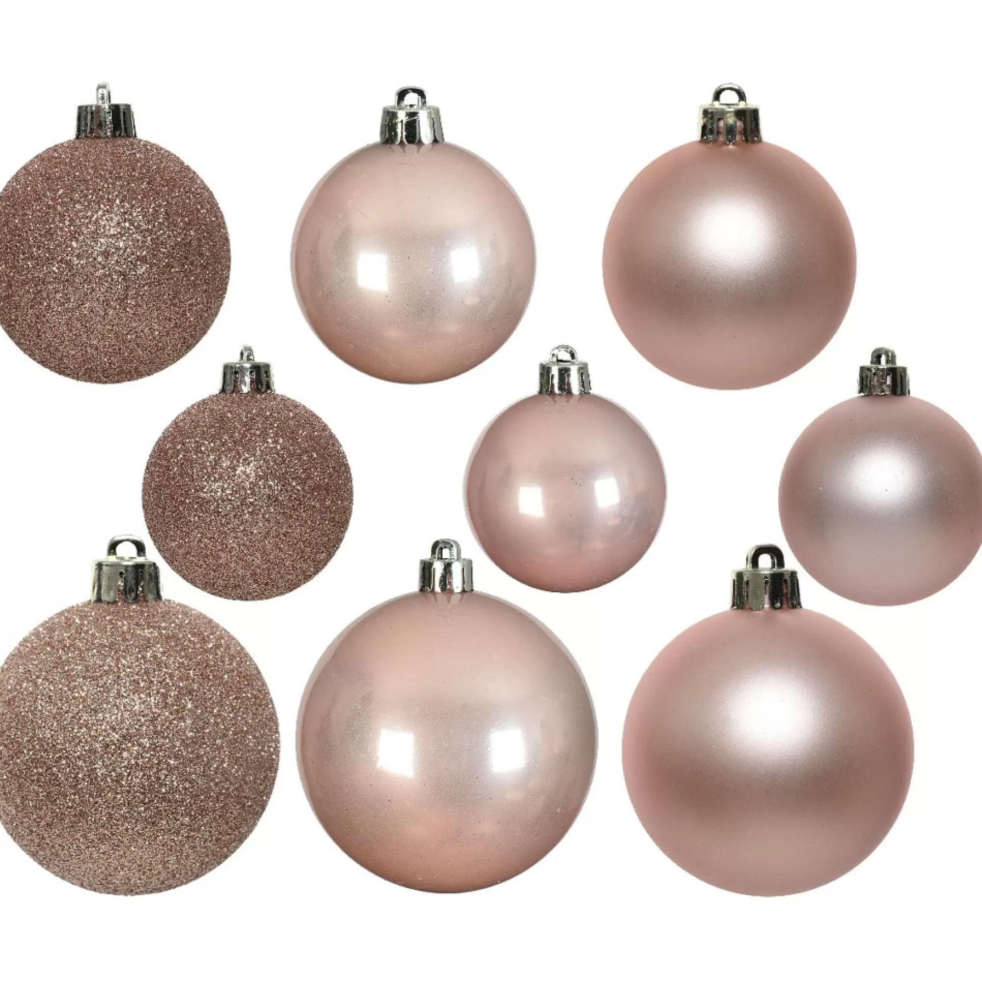 Best Sale Kerstbal Plastic Poederroze 30 Stuks Kerstballen