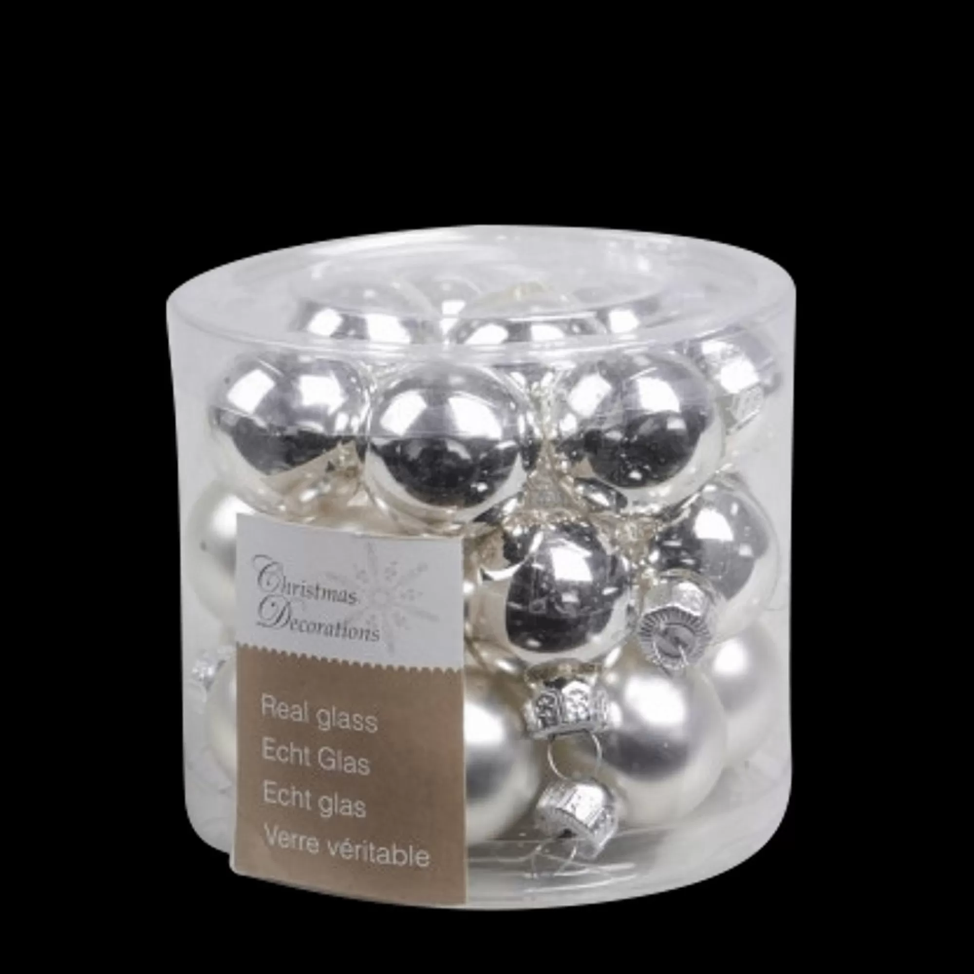 Cheap Kerstbal Zilver Glans En Mat 2,5Cm Glas 24 Stuks Kerstballen