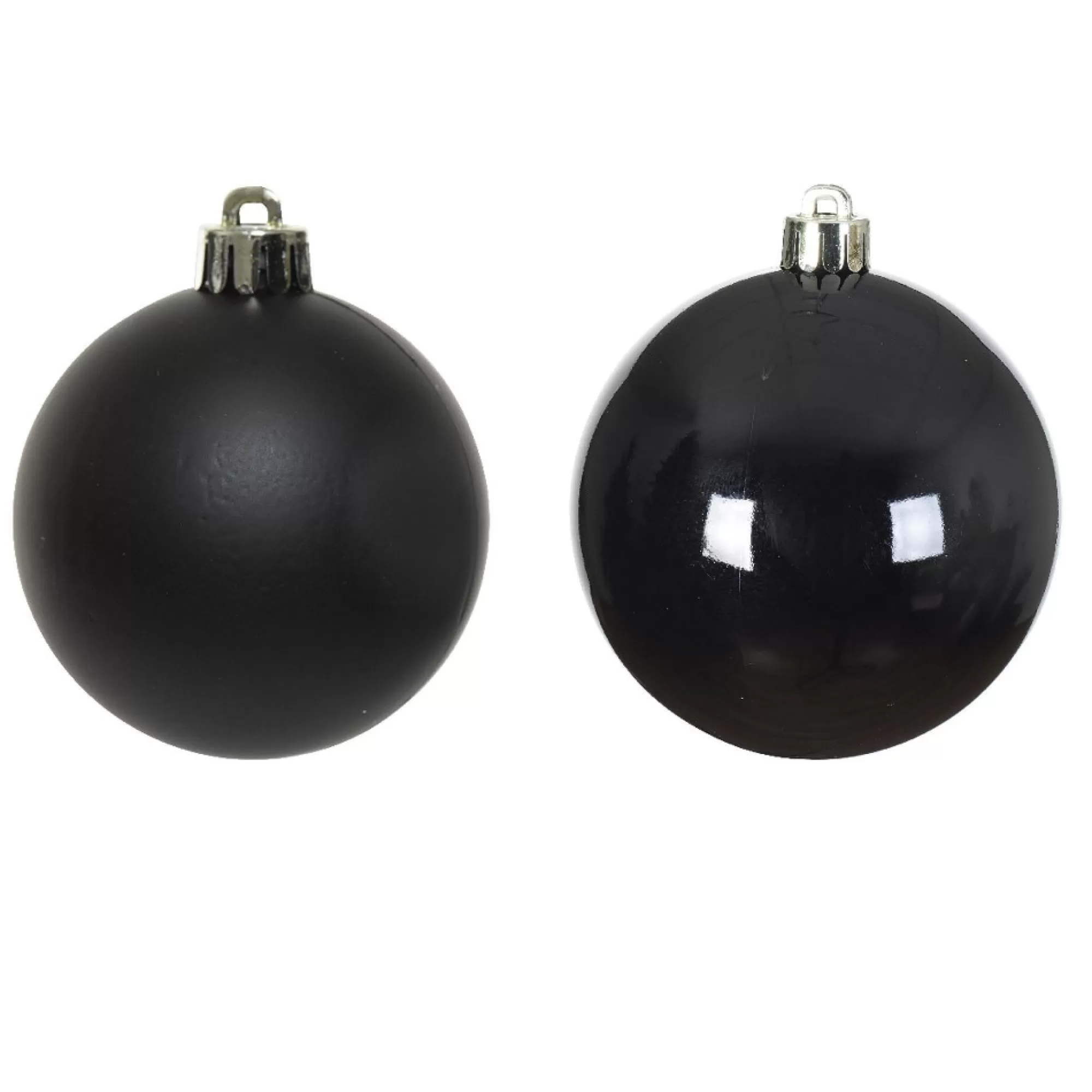 Cheap Kerstbal Zwart Glans En Mat Glas 7Cm 8 Stuks Kerstballen