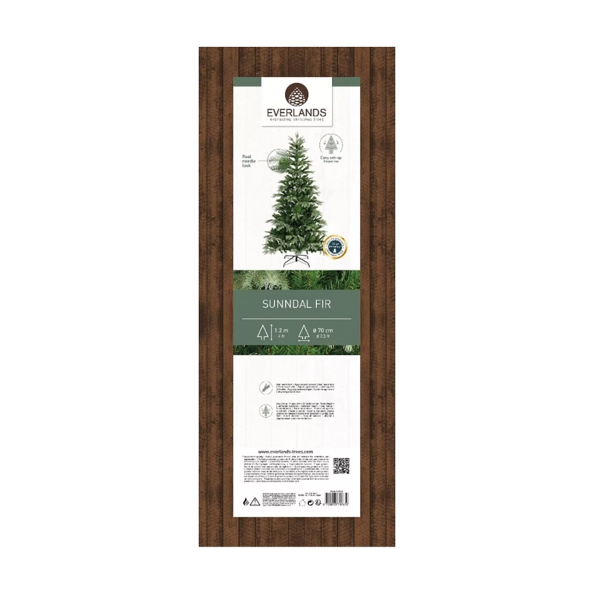 Flash Sale Kerstboom Sunndal Fir H 120Cm 70Cm 521 Tips Grote Kerstbomen