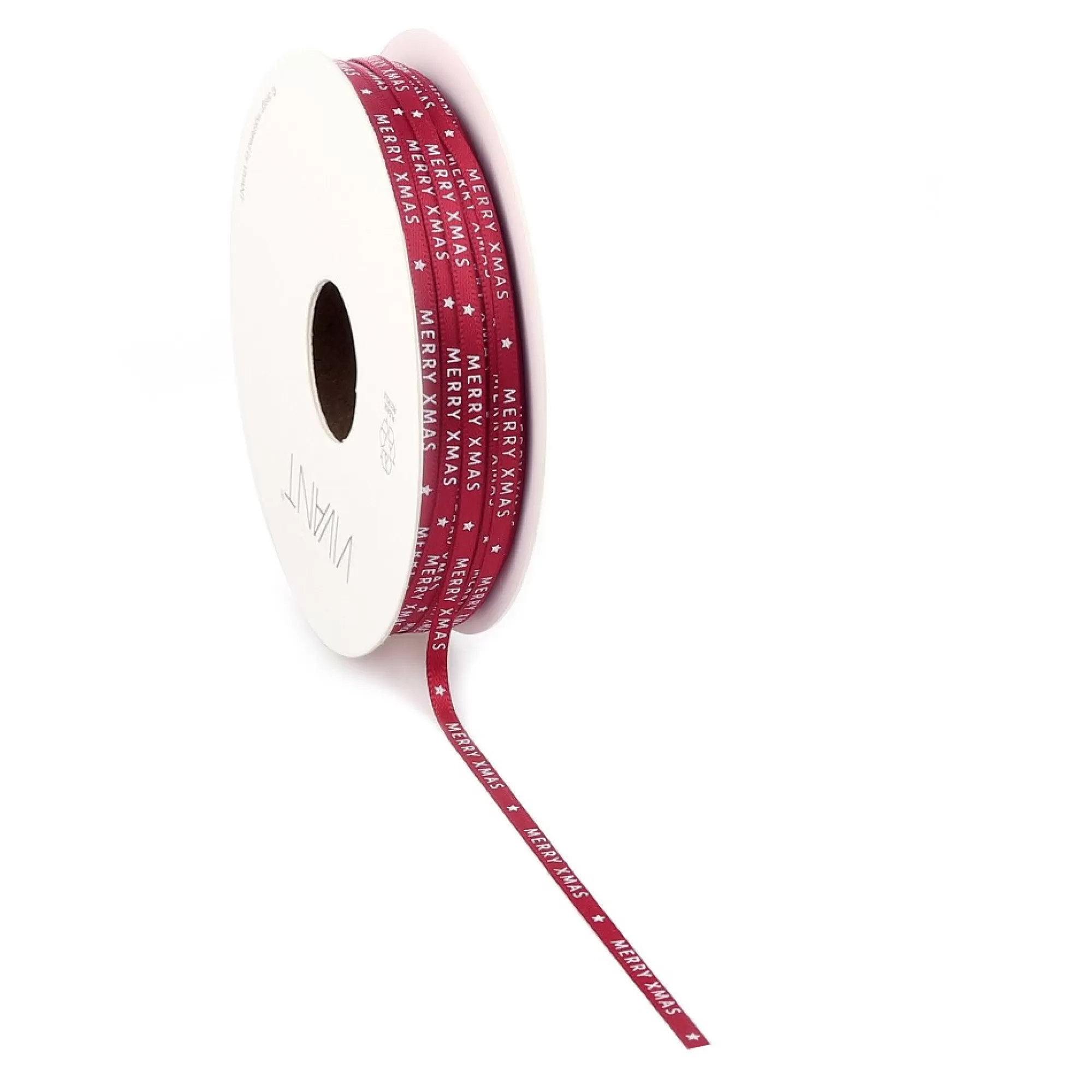 Best Lint "Merry Xmas" Rood Small 3Mm X 10M Linten, Strikken, Tape & Etiketten