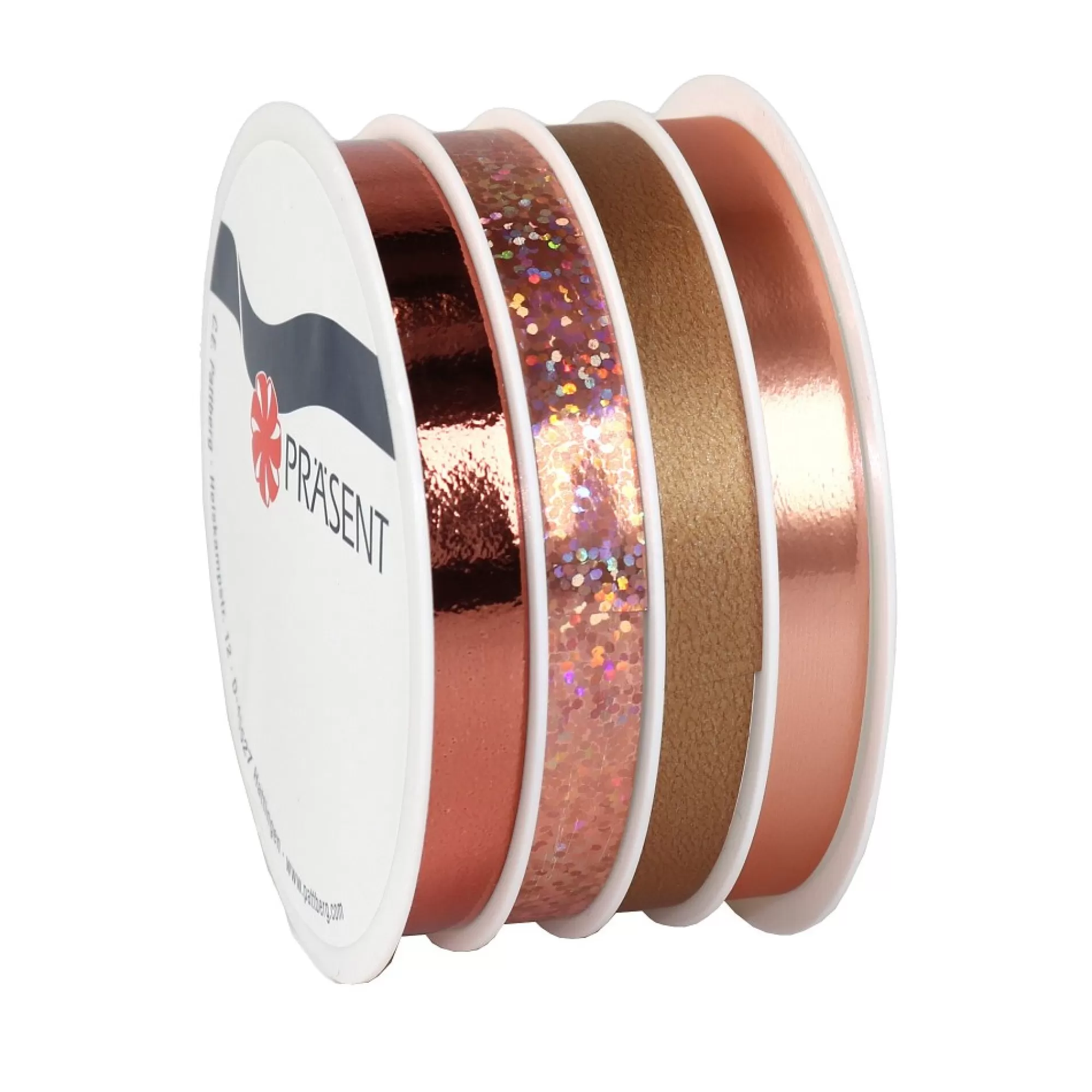 Cheap Lint Rose Gold 1Cm X 5M 4 Rollen Linten, Strikken, Tape & Etiketten