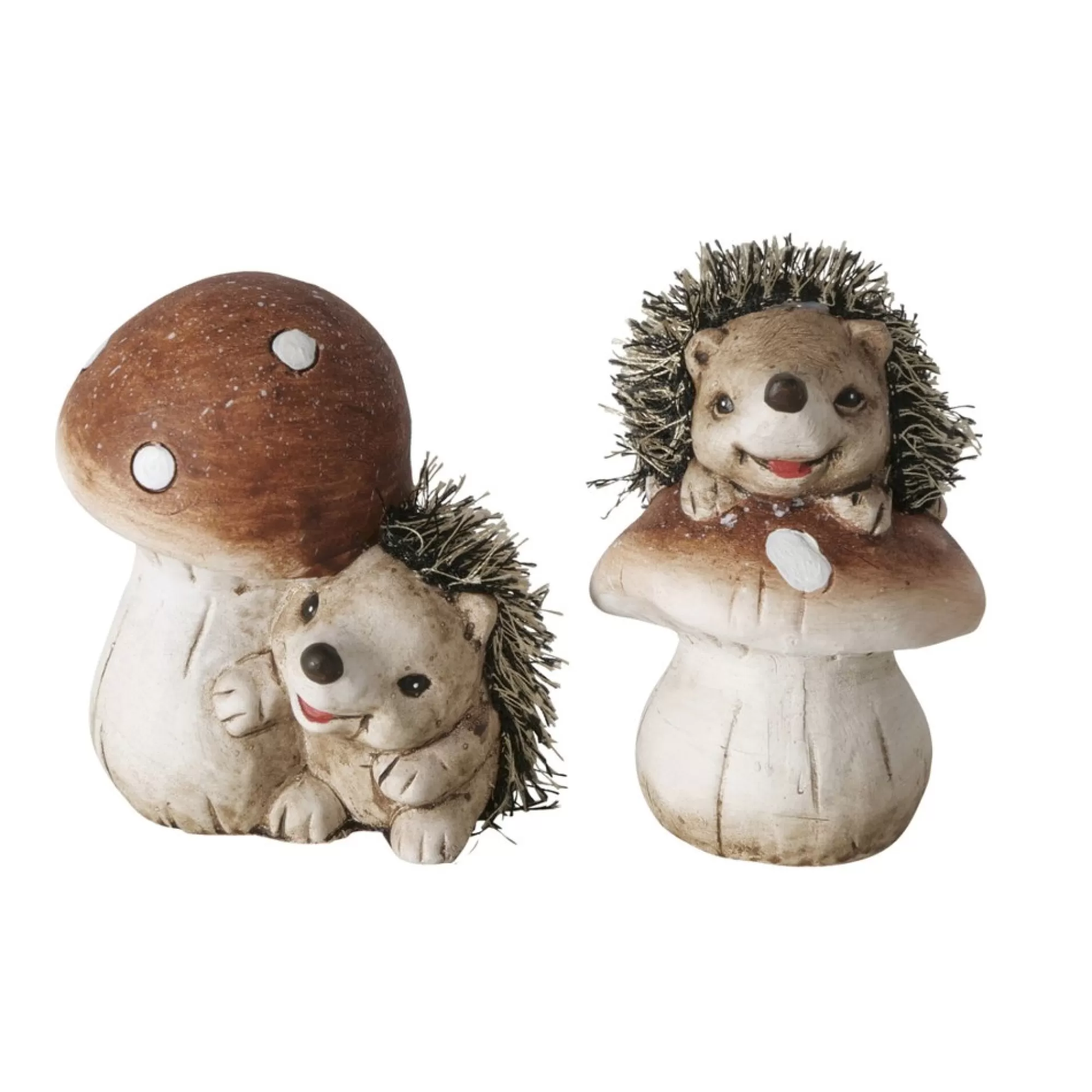 Best Paddenstoel En Egel Bruin 9Cm 1 Van De 2 Tafeldecoratie