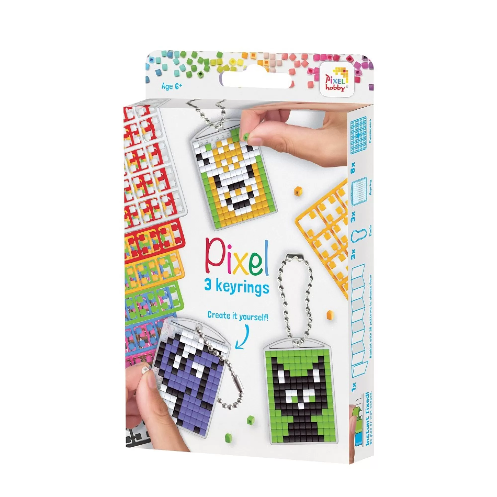 Store hobby Sleutelhanger Set Dieren (Lama - Olifant - Kat) 3X4Cm 3 Stuks Cadeautips